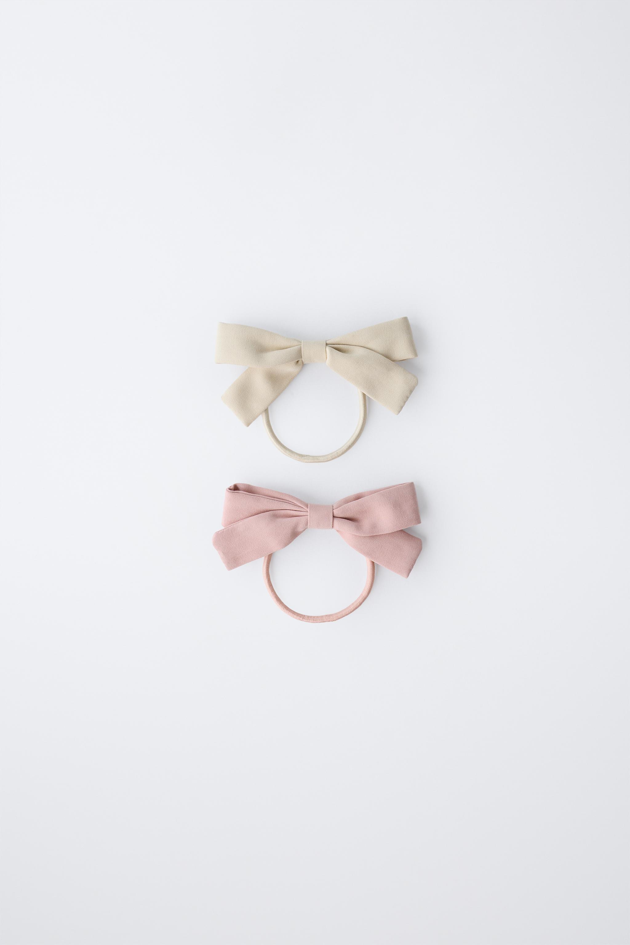 TWO-PACK OF HAIR TIES WITH BOWS