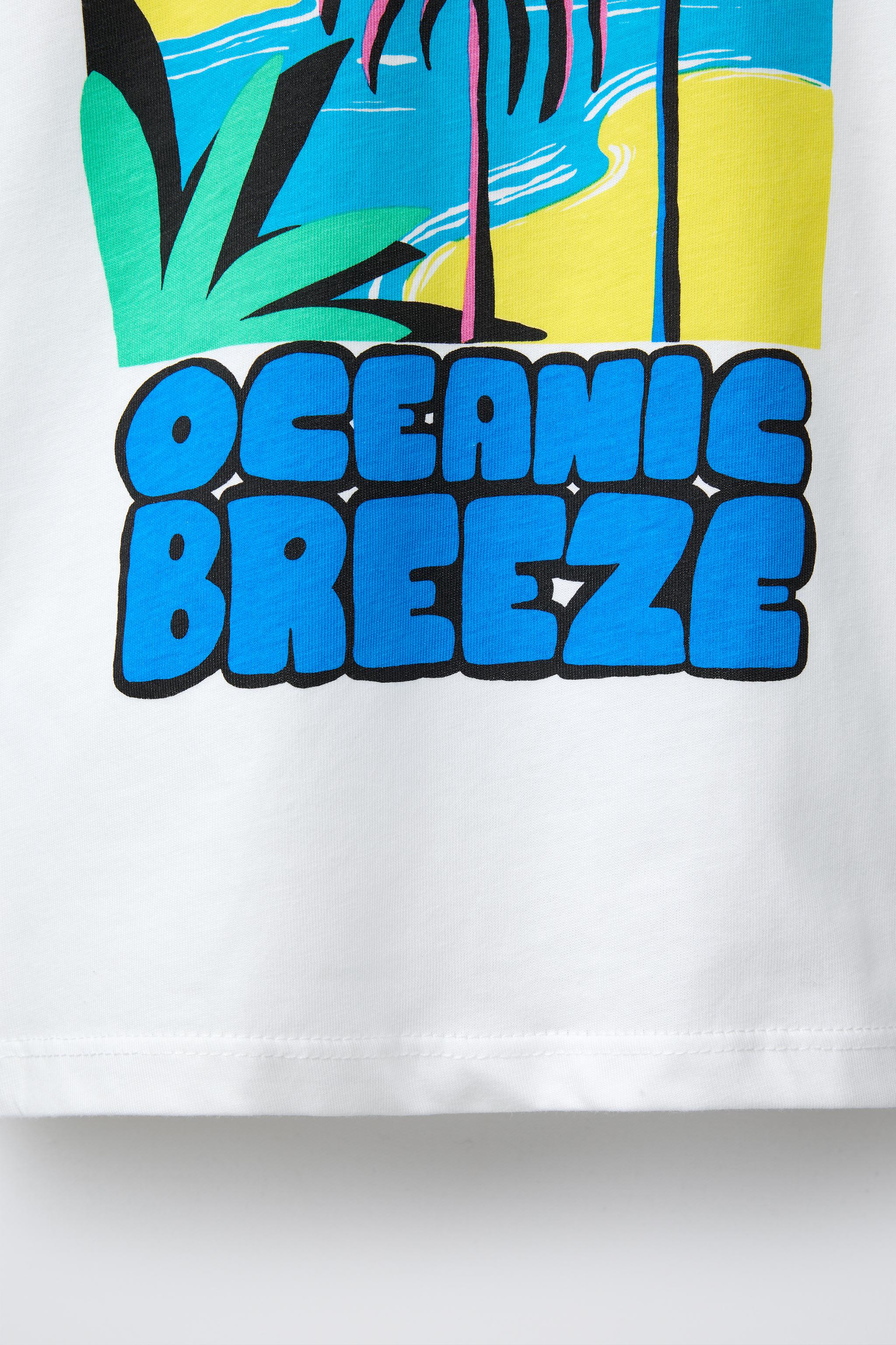 PALM TREE PRINT T-SHIRT