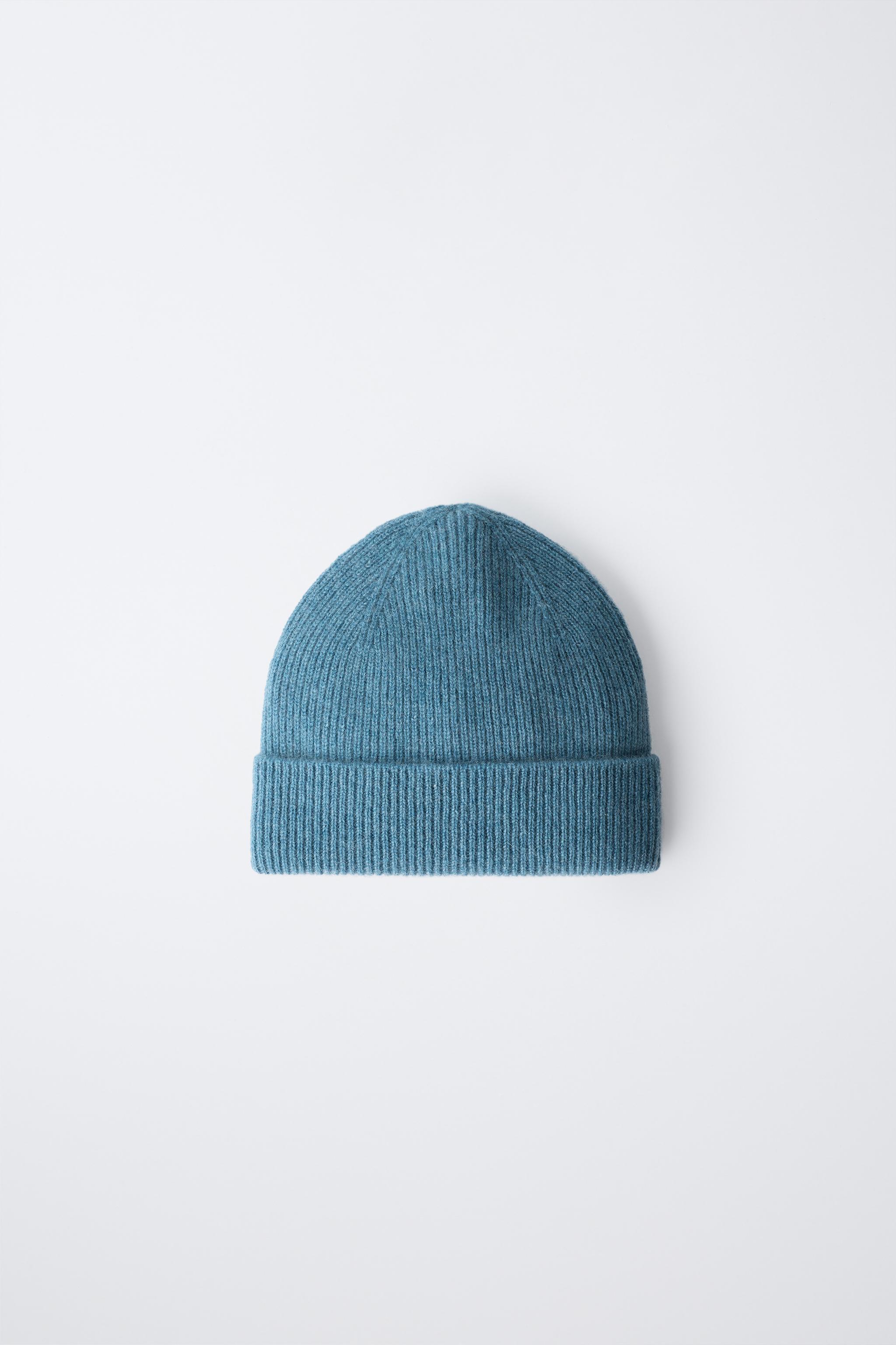 RIBBED 100% CASHMERE HAT