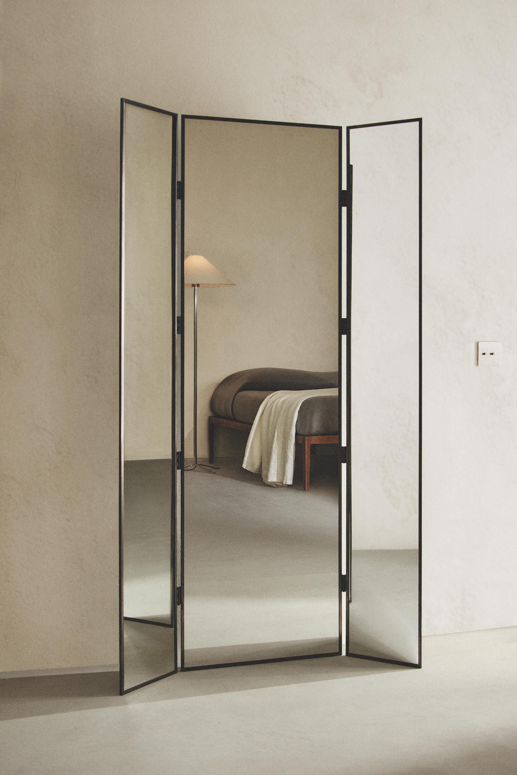 TRIPTYCH METAL MIRROR