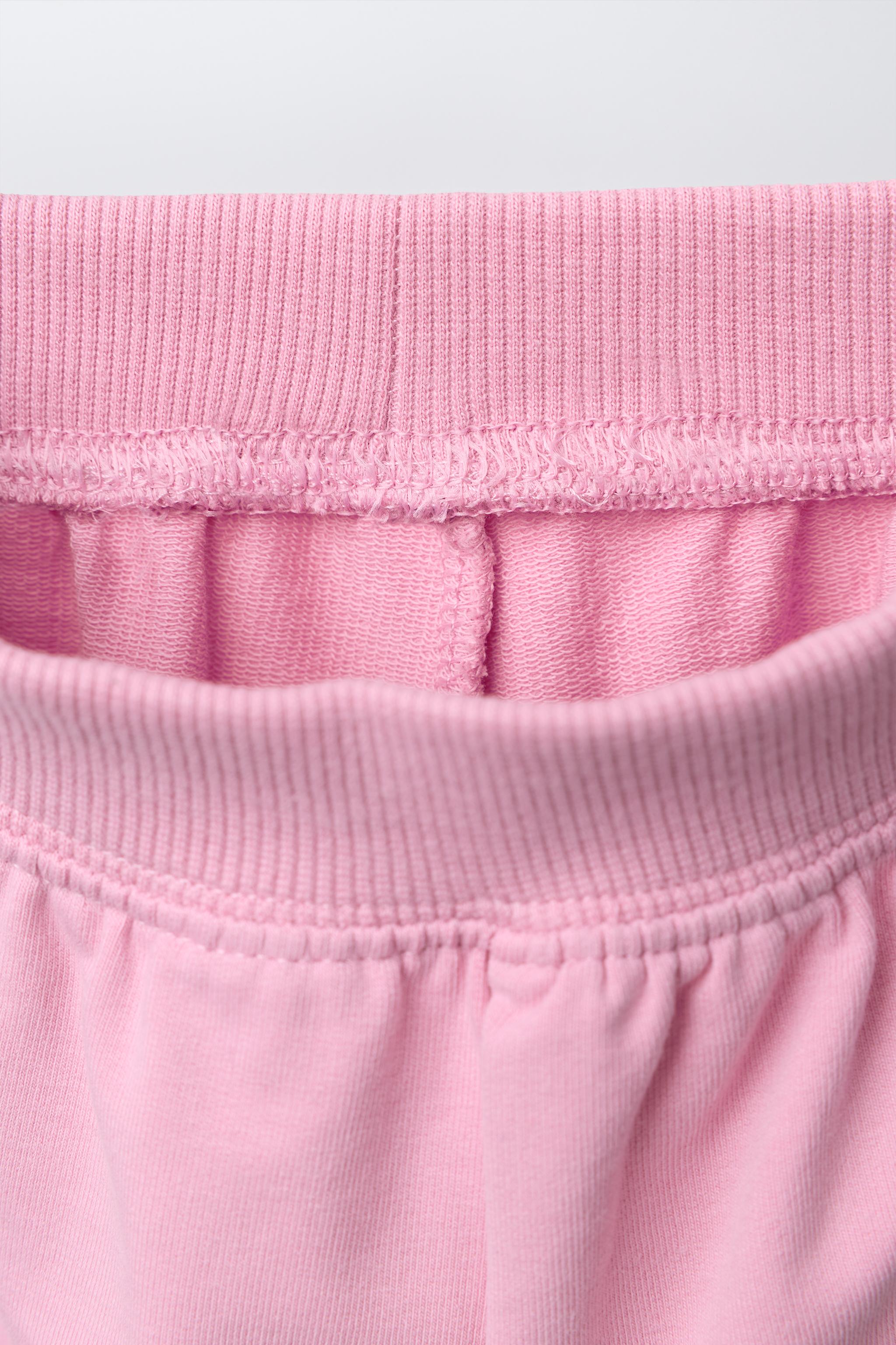 EMBROIDERED TERRY SWEATSHIRT AND JOGGER PANTS SET