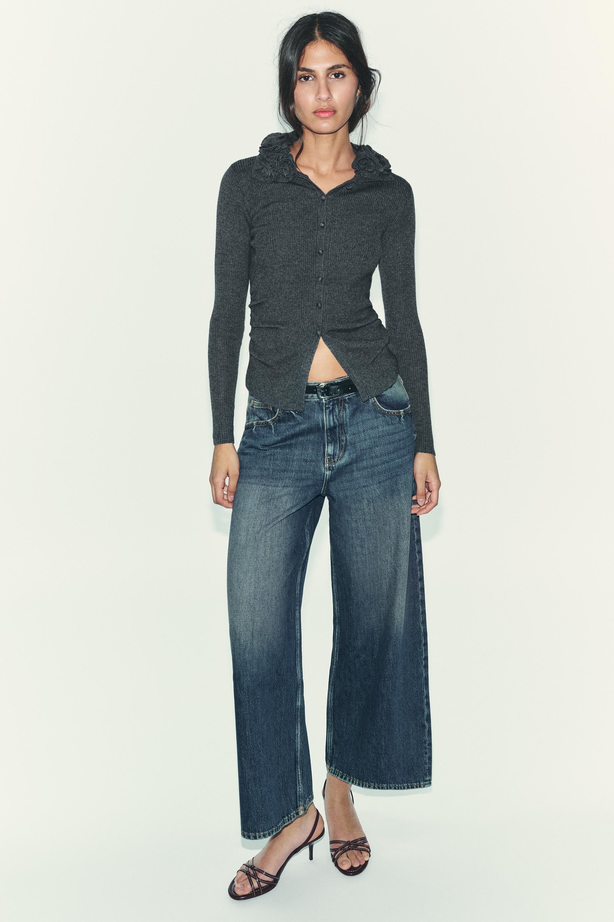 FLORAL WOOL BLEND CARDIGAN