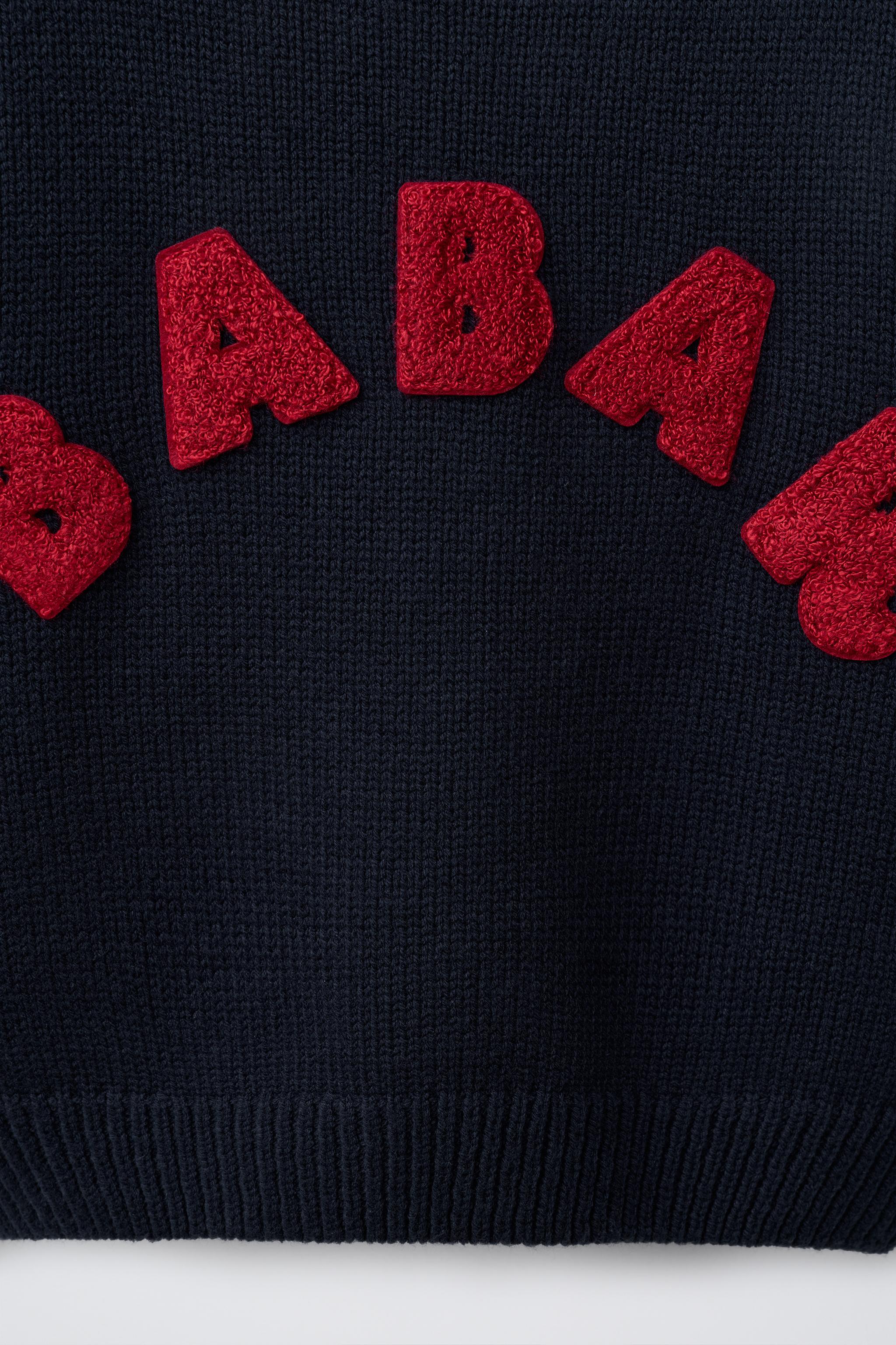 EMBROIDERED KNIT SWEATER BABAR ™