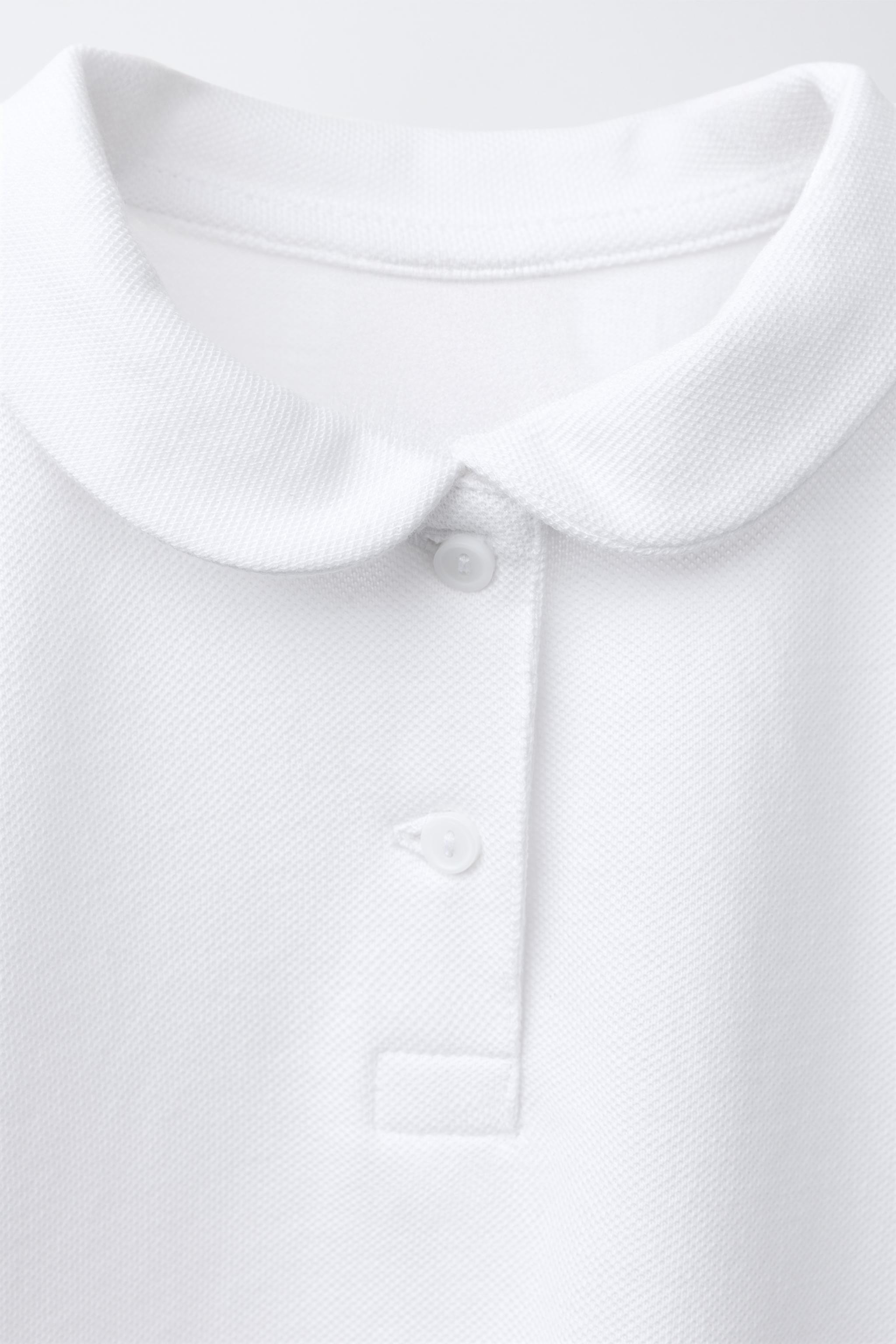 PIQUÉ PETER PAN COLLAR POLO SHIRT