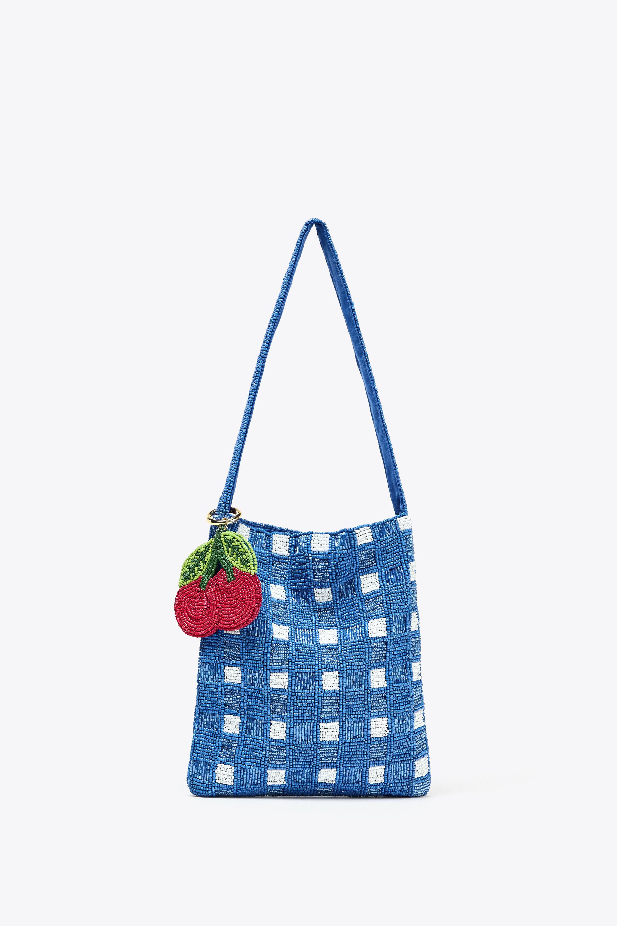 FANTASY BEADED MINI BUCKET BAG