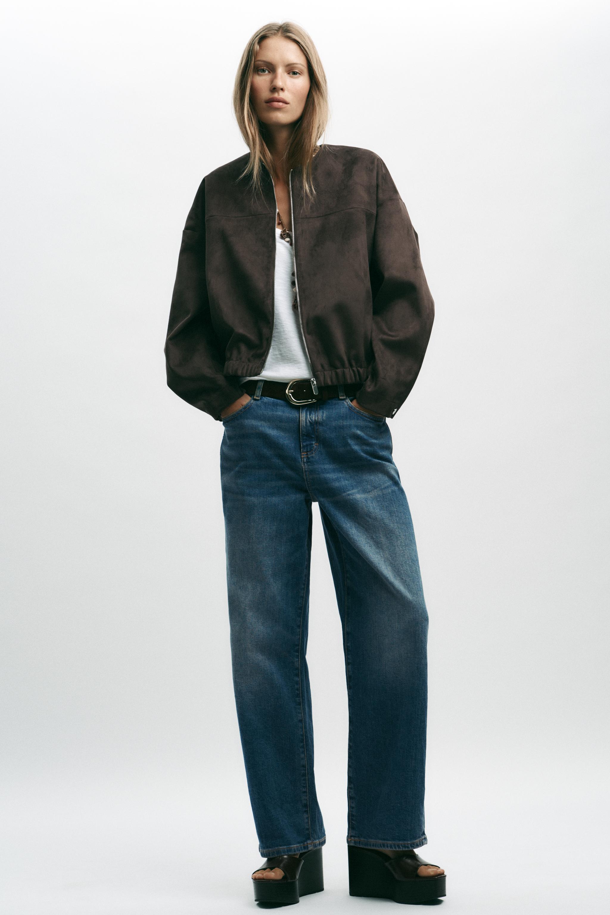 FAUX SUEDE BOMBER JACKET