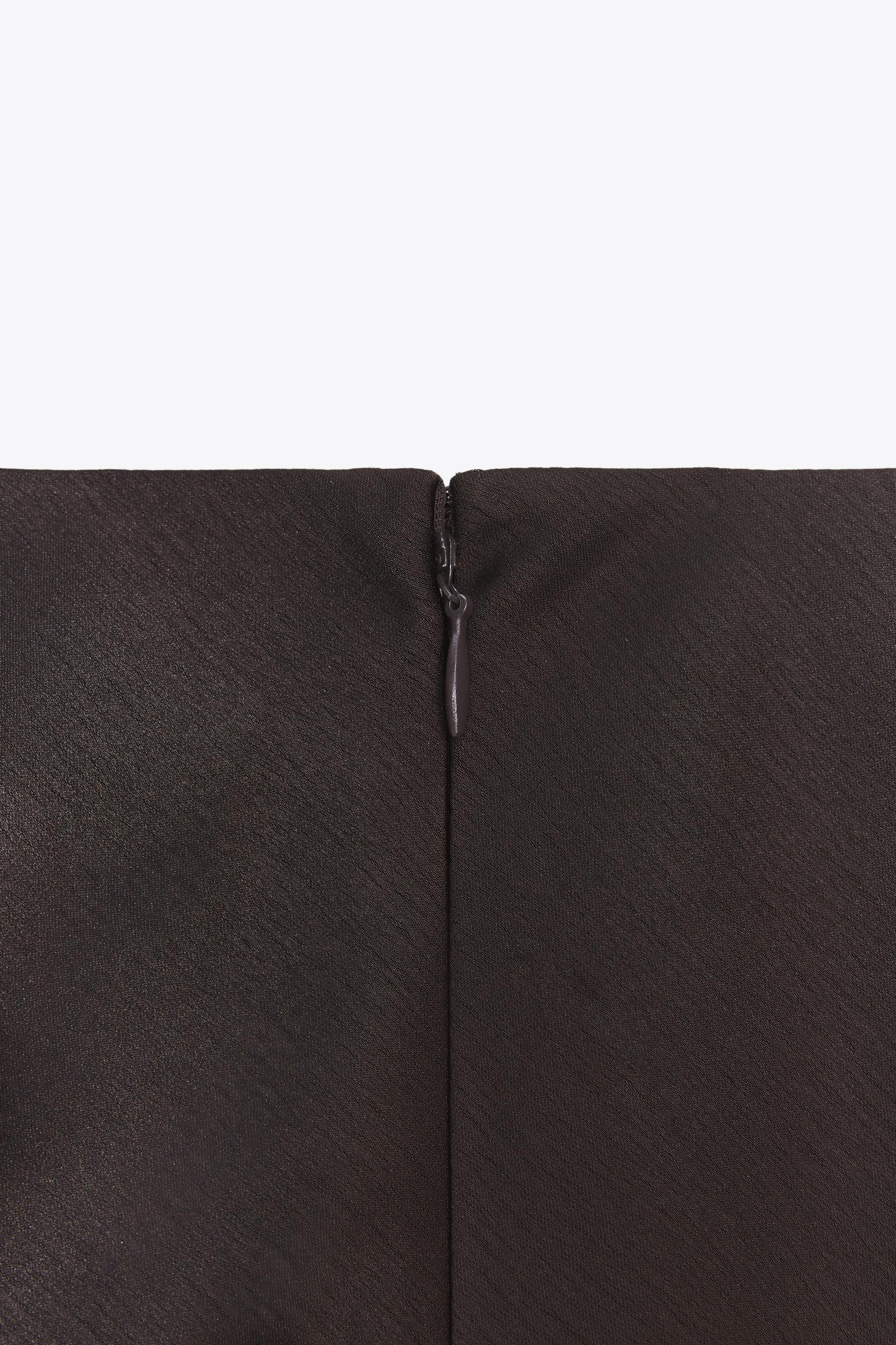 SATIN EFFECT LACE SKIRT ZW COLLECTION