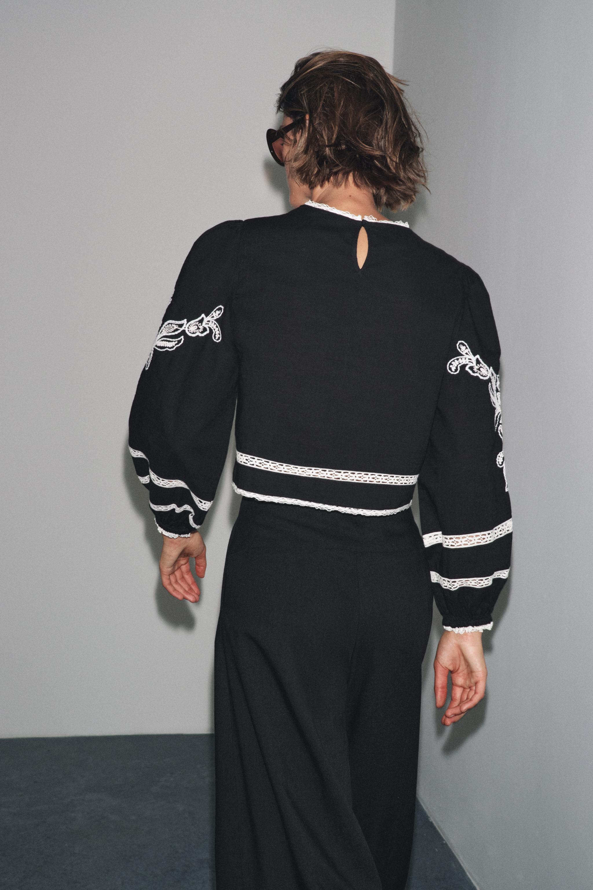 ZW COLLECTION EMBROIDERED BLOUSE