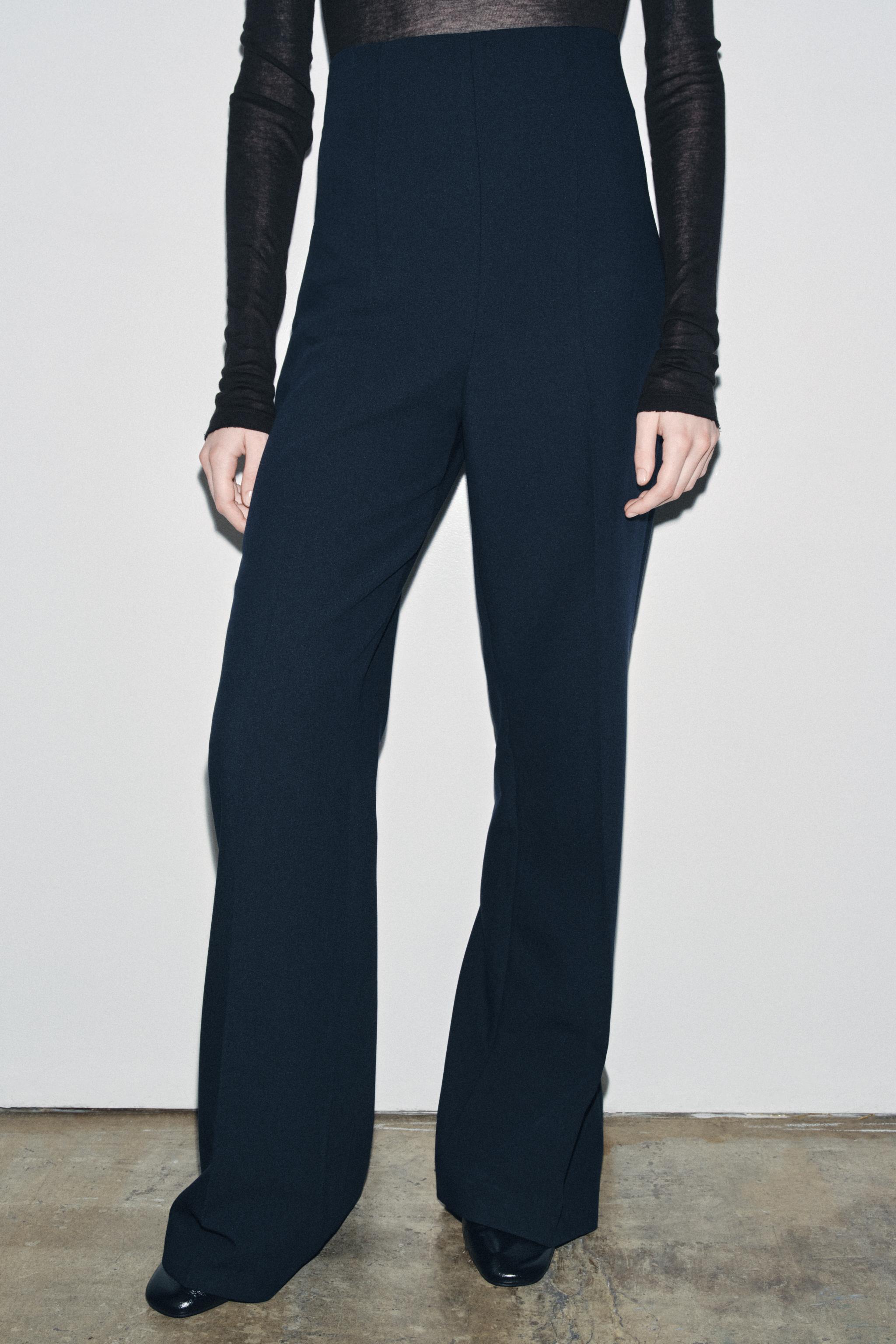 HIGH-WAISTED ZIPPER PANTS ZW COLLECTION