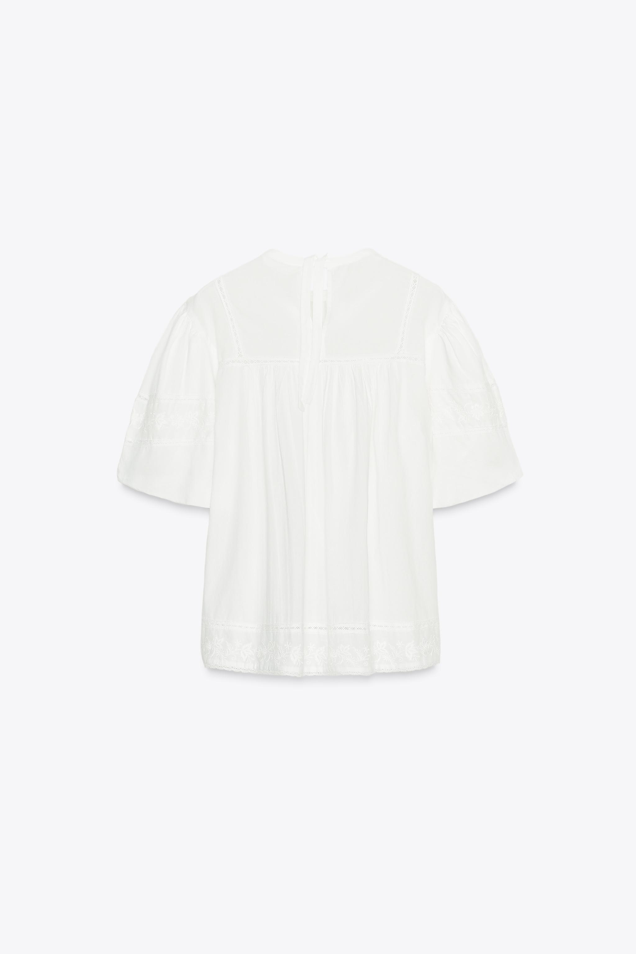 ZW COLLECTION EMBROIDERED ROMANTIC BLOUSE