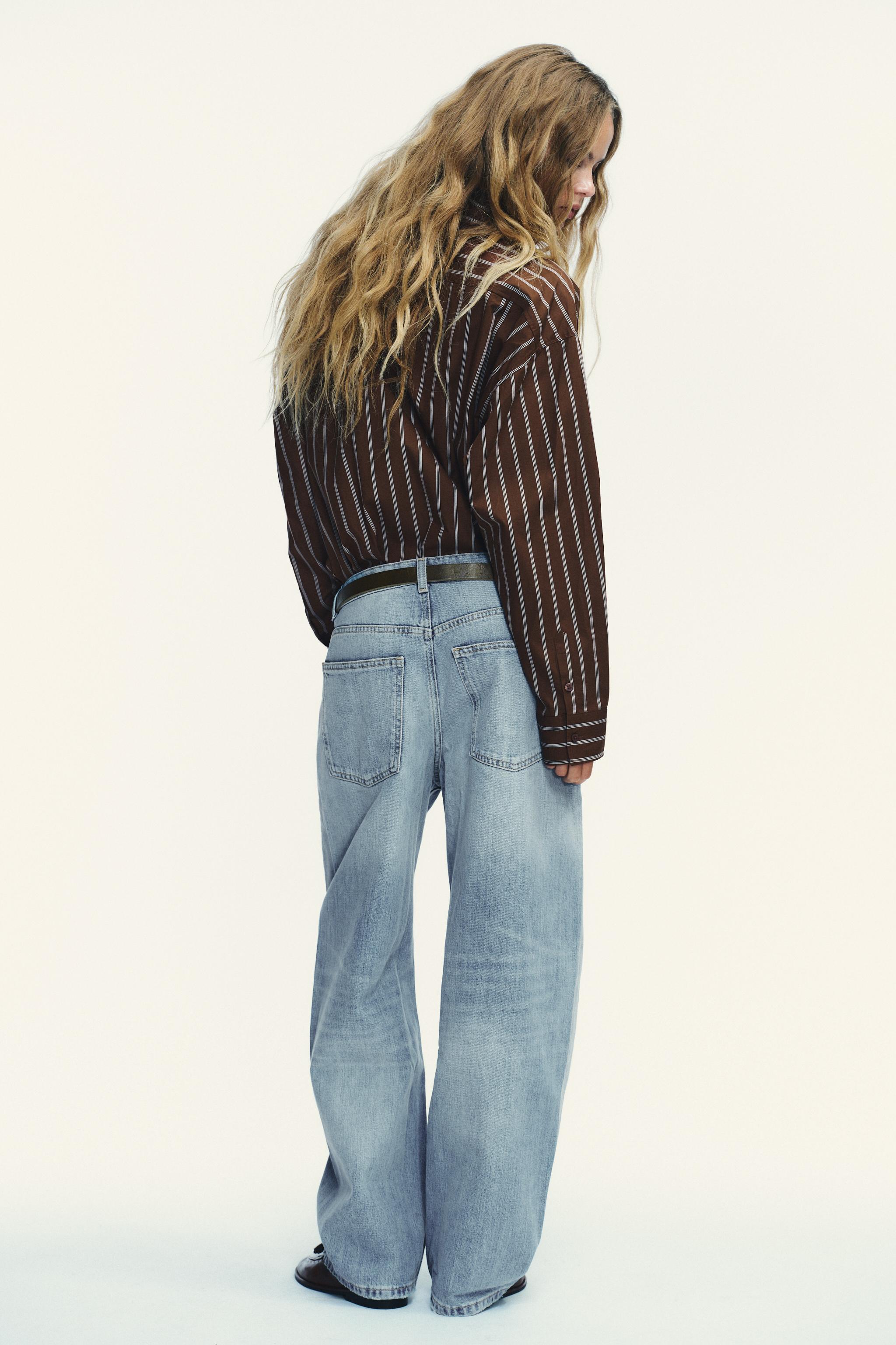 TRF MID-RISE BAGGY BALLOON JEANS