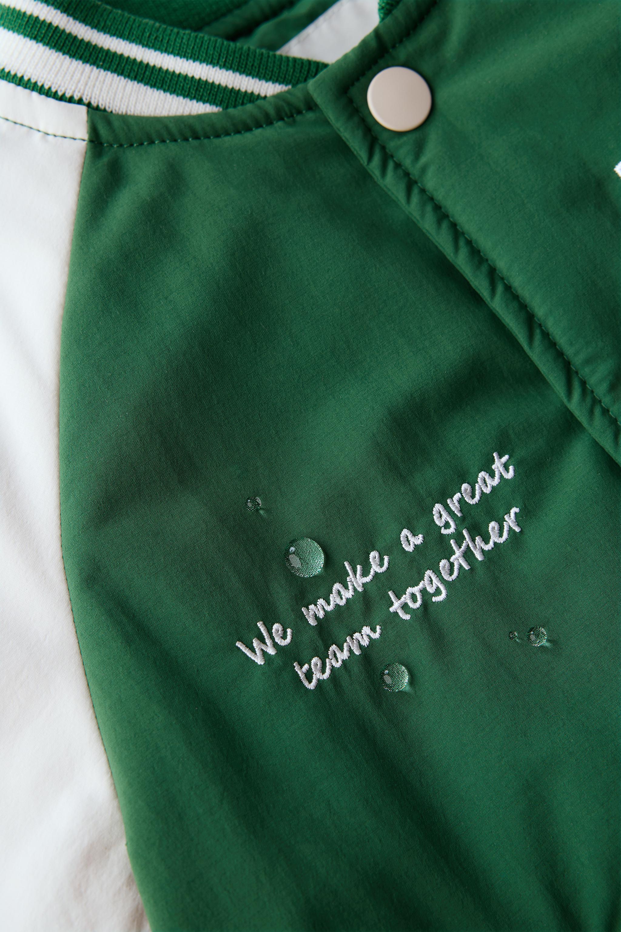 EMBROIDERED VARSITY BOMBER JACKET