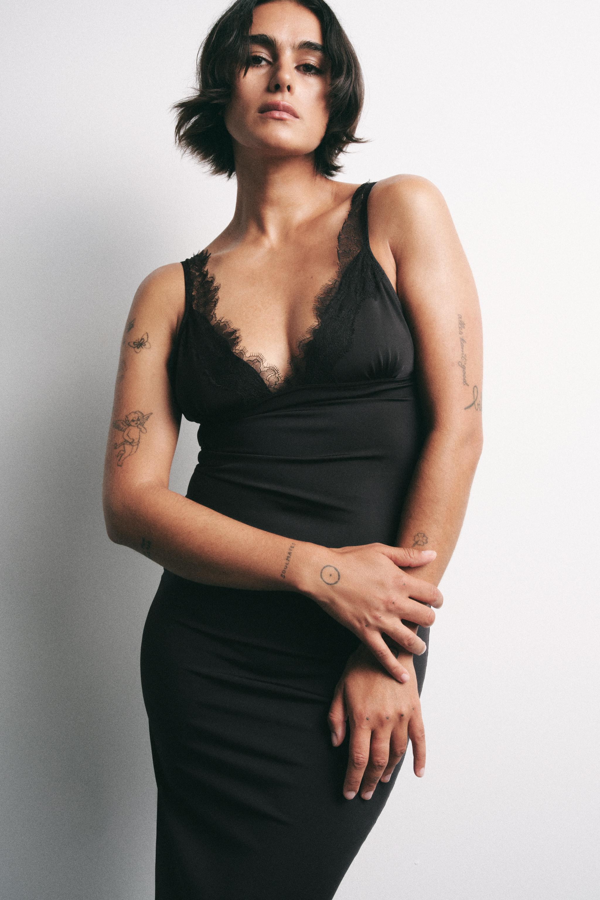 COMBINATION LACE DRESS