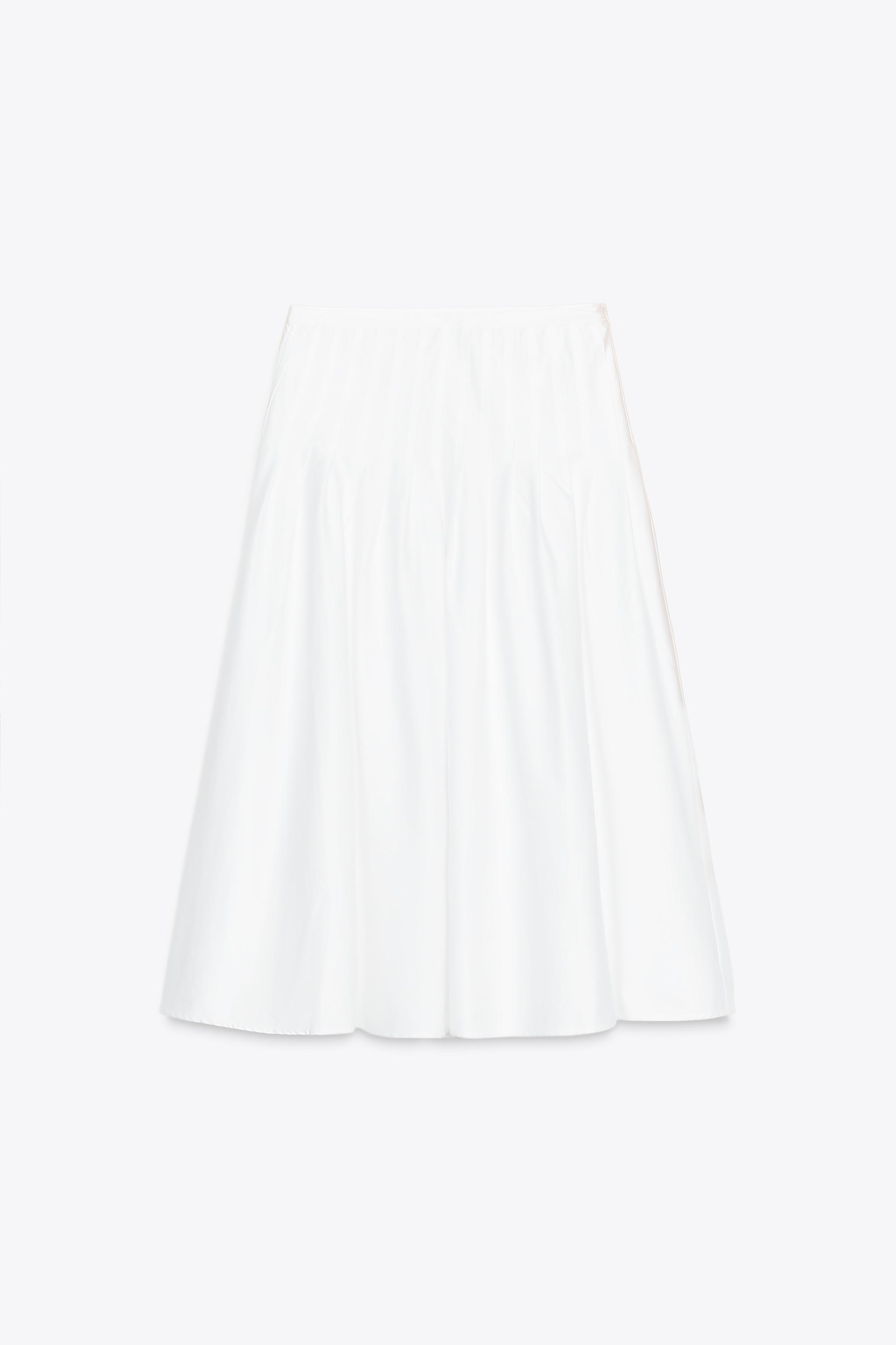 PLEATED MIDI SKIRT