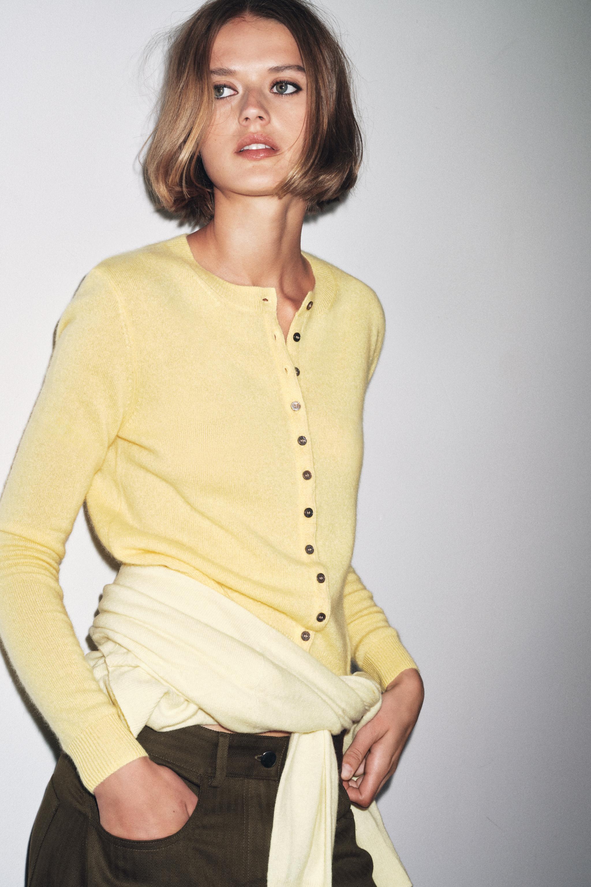 100% CASHMERE CARDIGAN