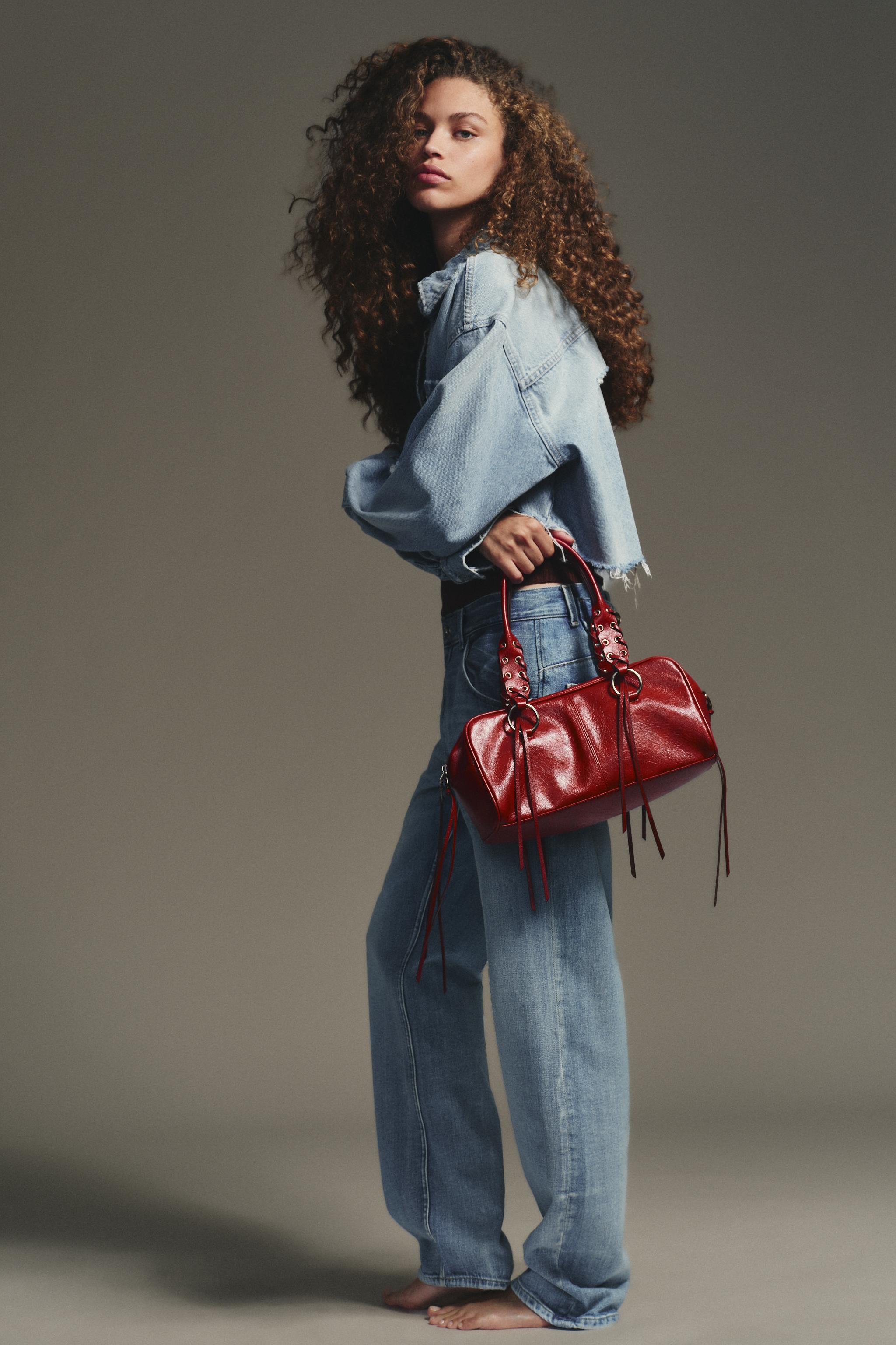 CRACKLED BOWLING BAG