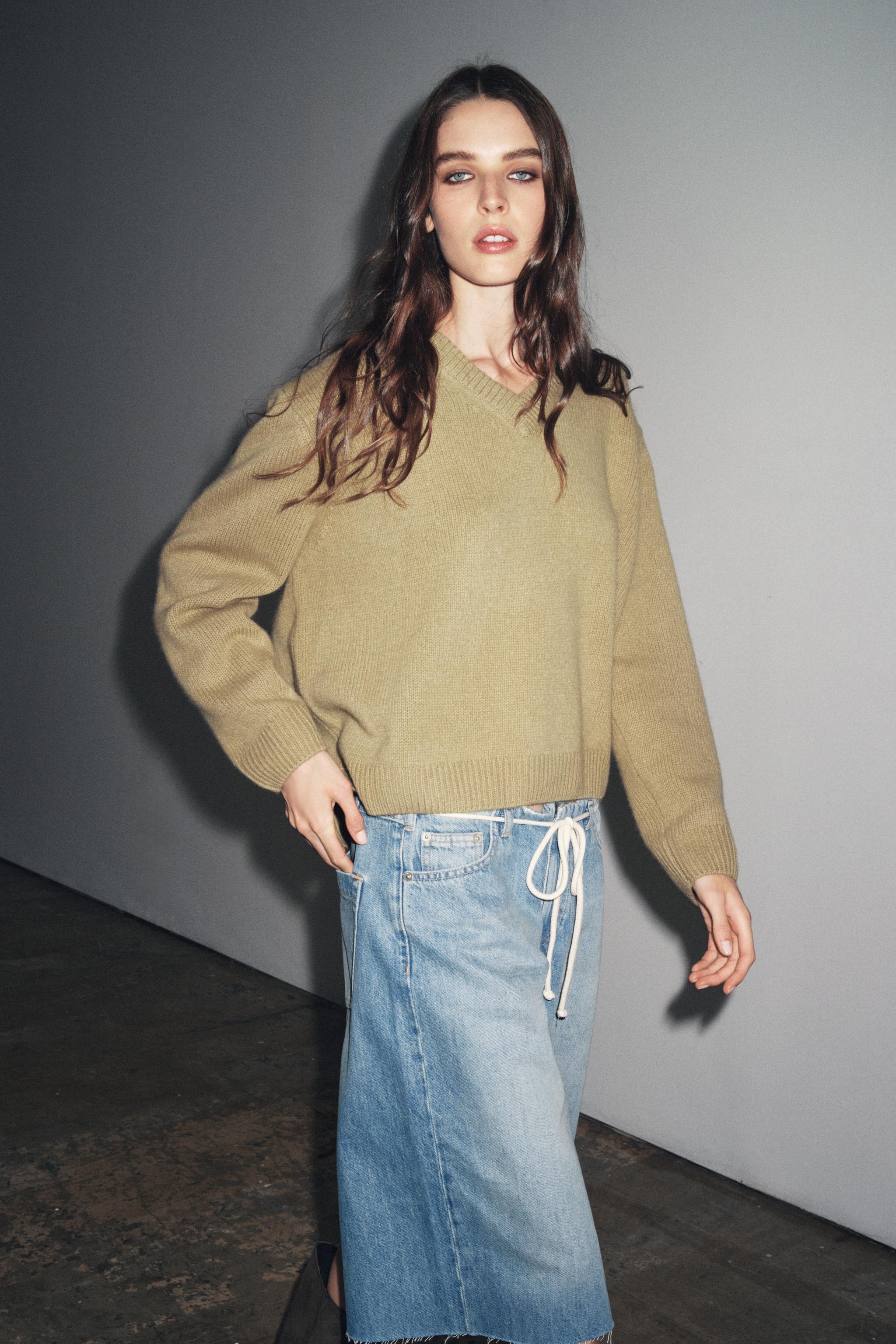 ZW COLLECTION LOW-RISE DENIM BERMUDA SHORTS