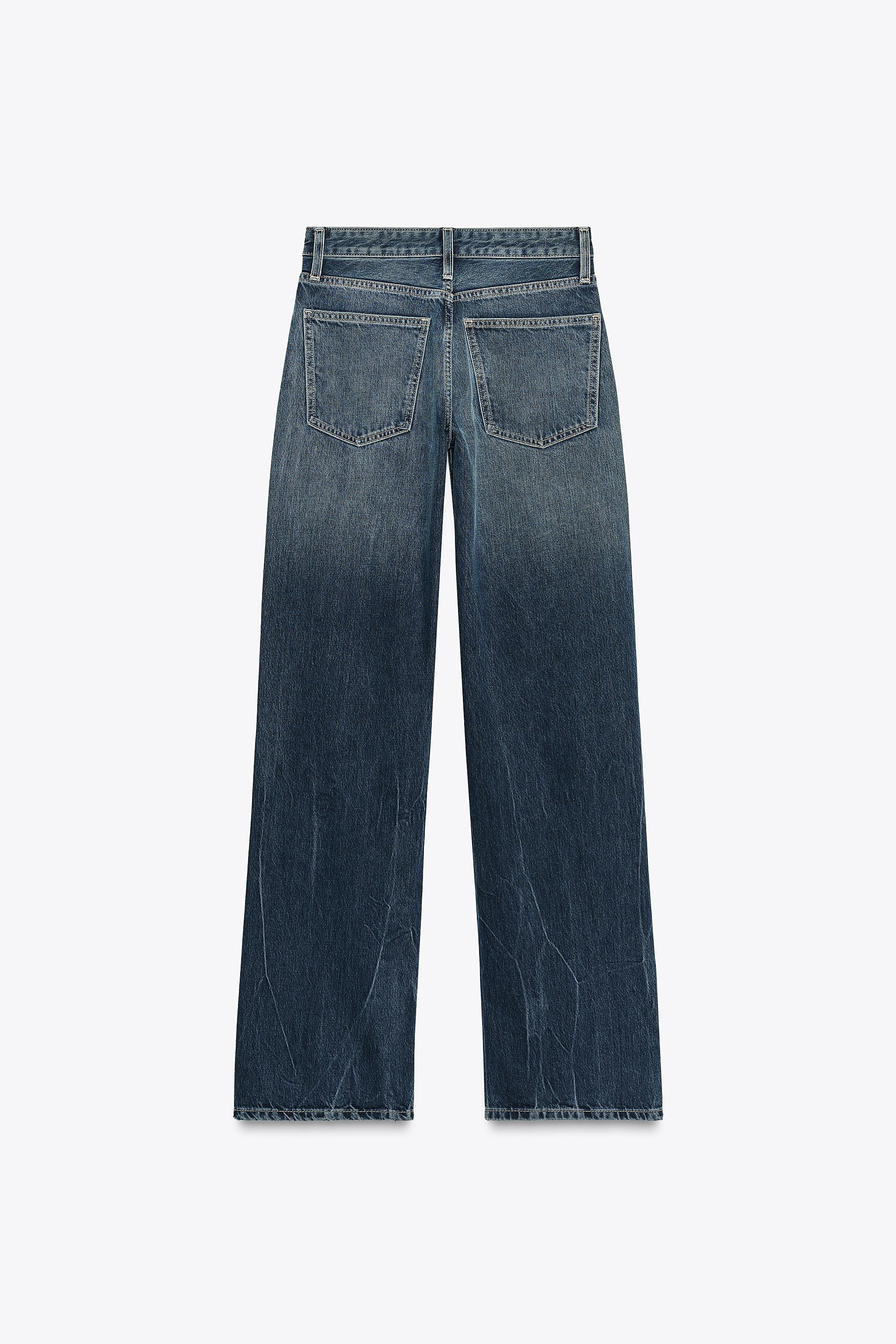 TRF LOW RISE WIDE LEG JEANS