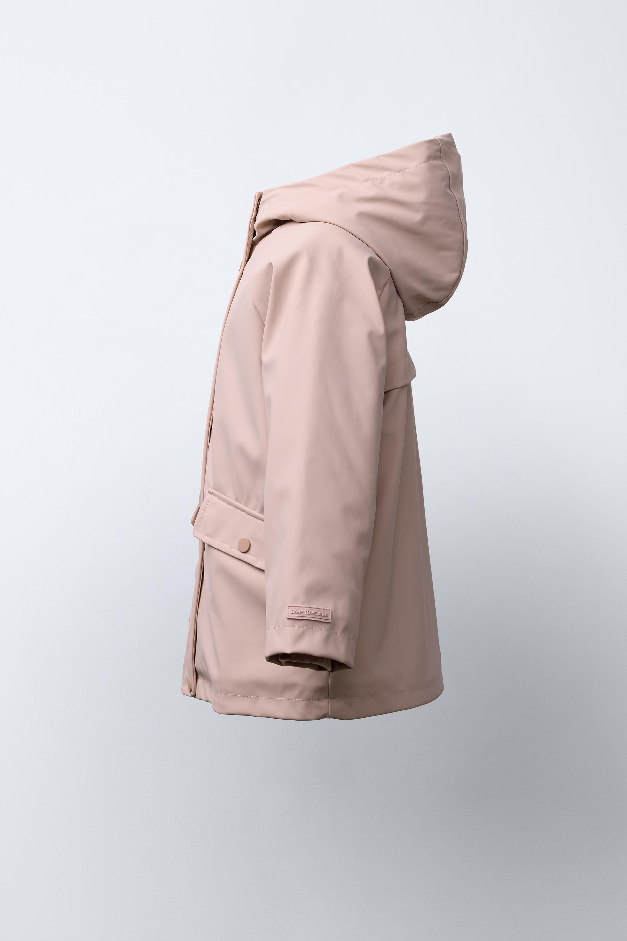 WATER REPELLENT COATED FUR EFFECT JACKET