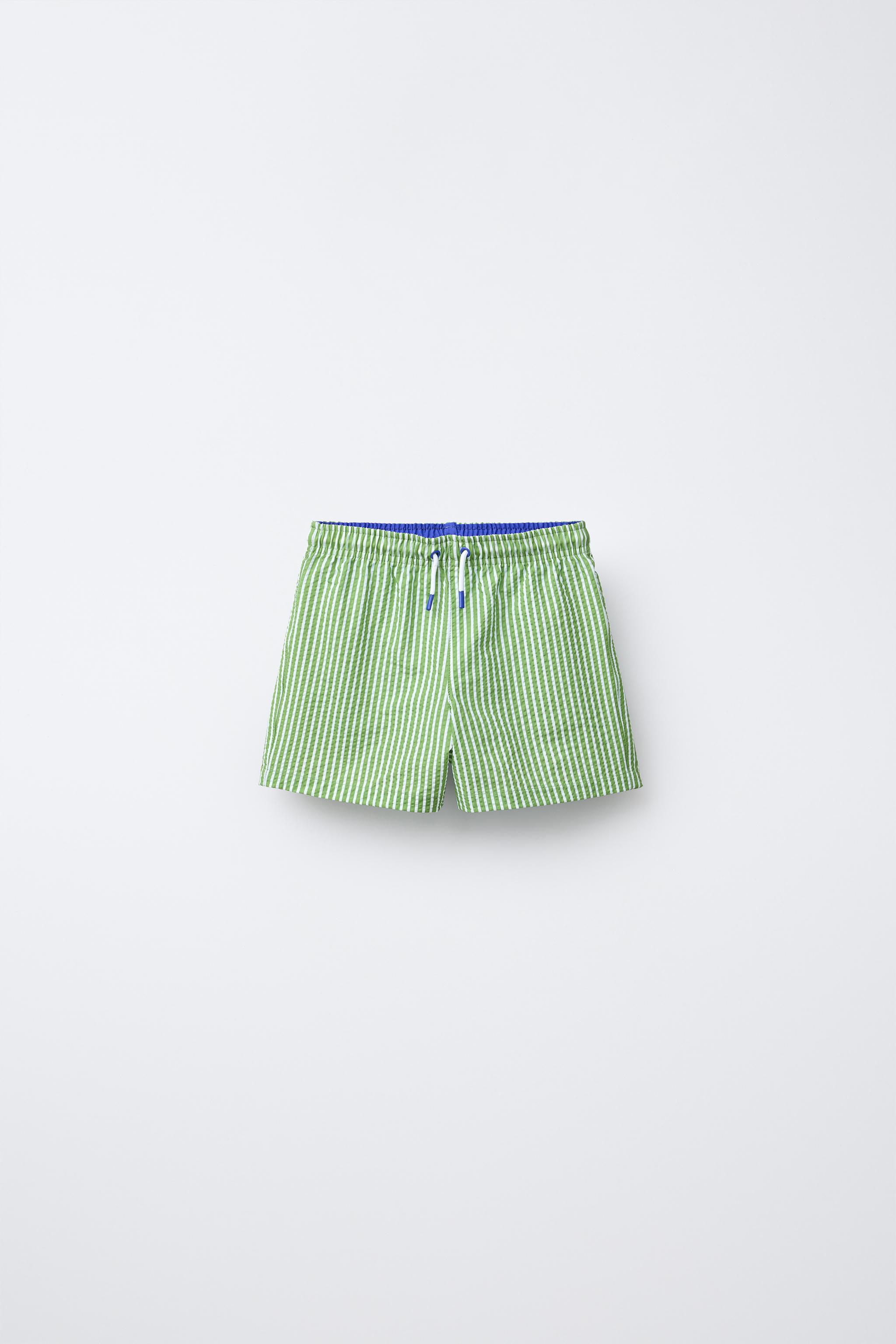 1-6 YEARS/SEERSUCKER SWIM SHORTS