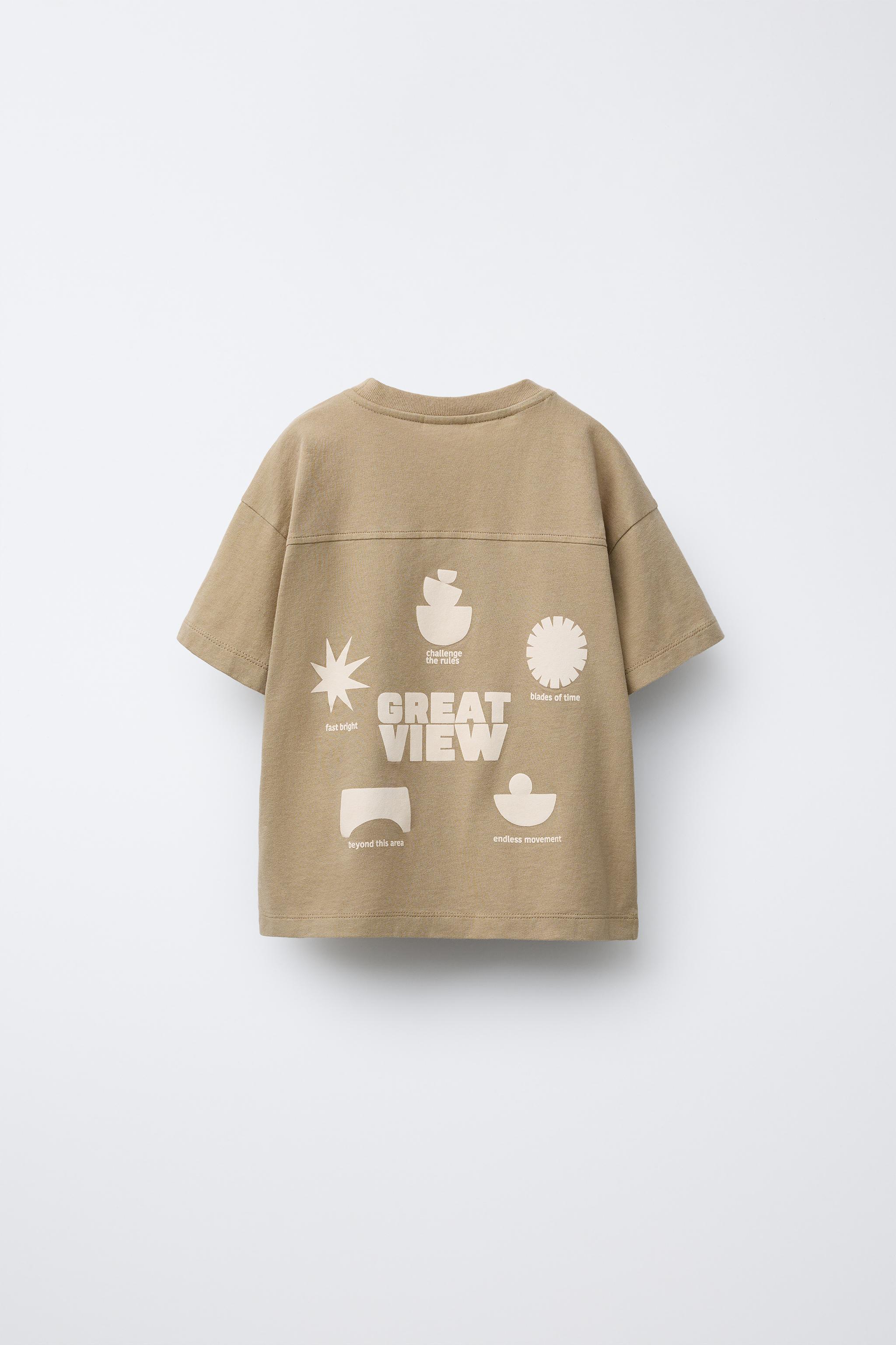 GARMENT-DYED PRINTED T-SHIRT