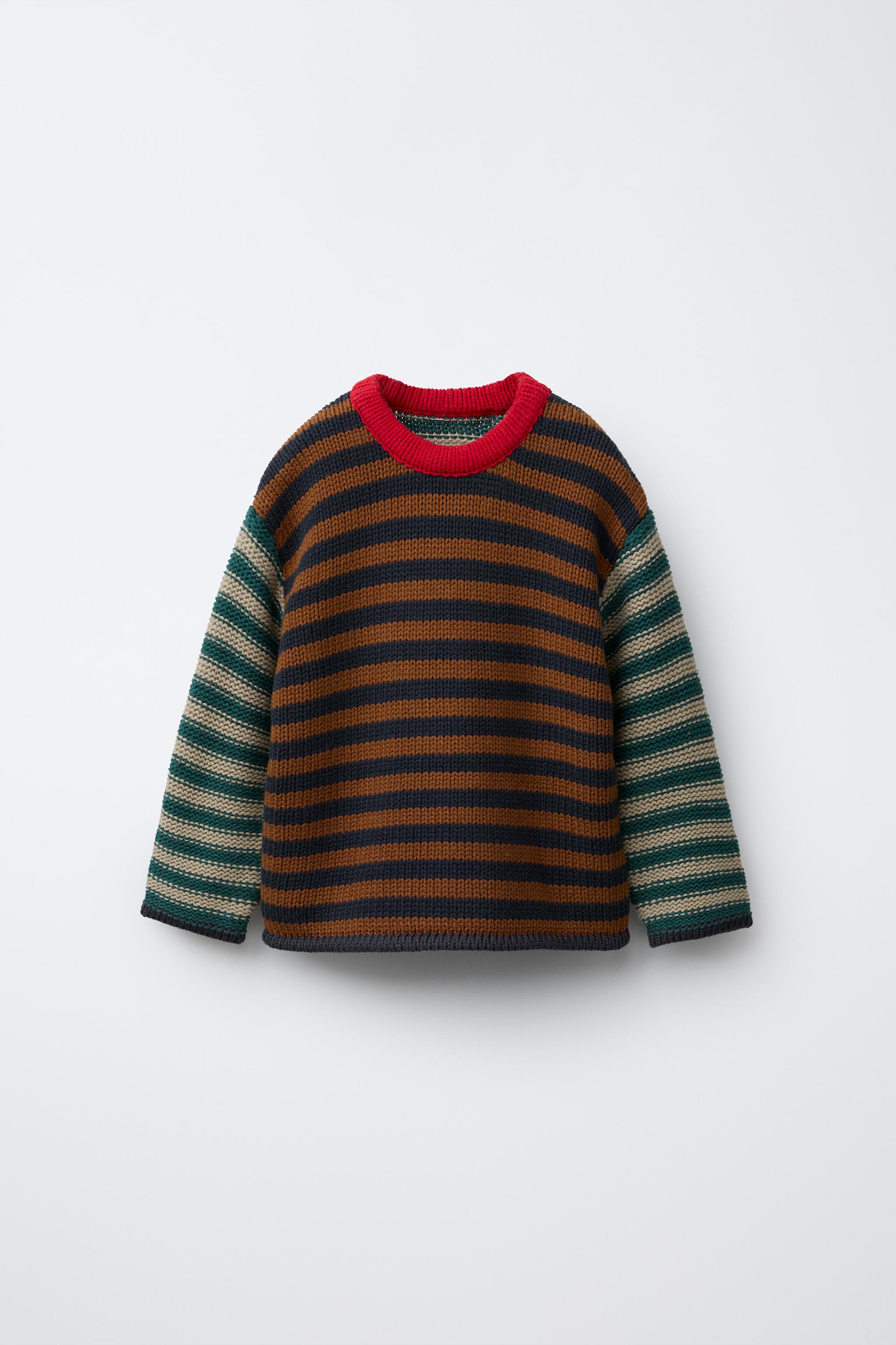 STRIPED KNIT SWEATER