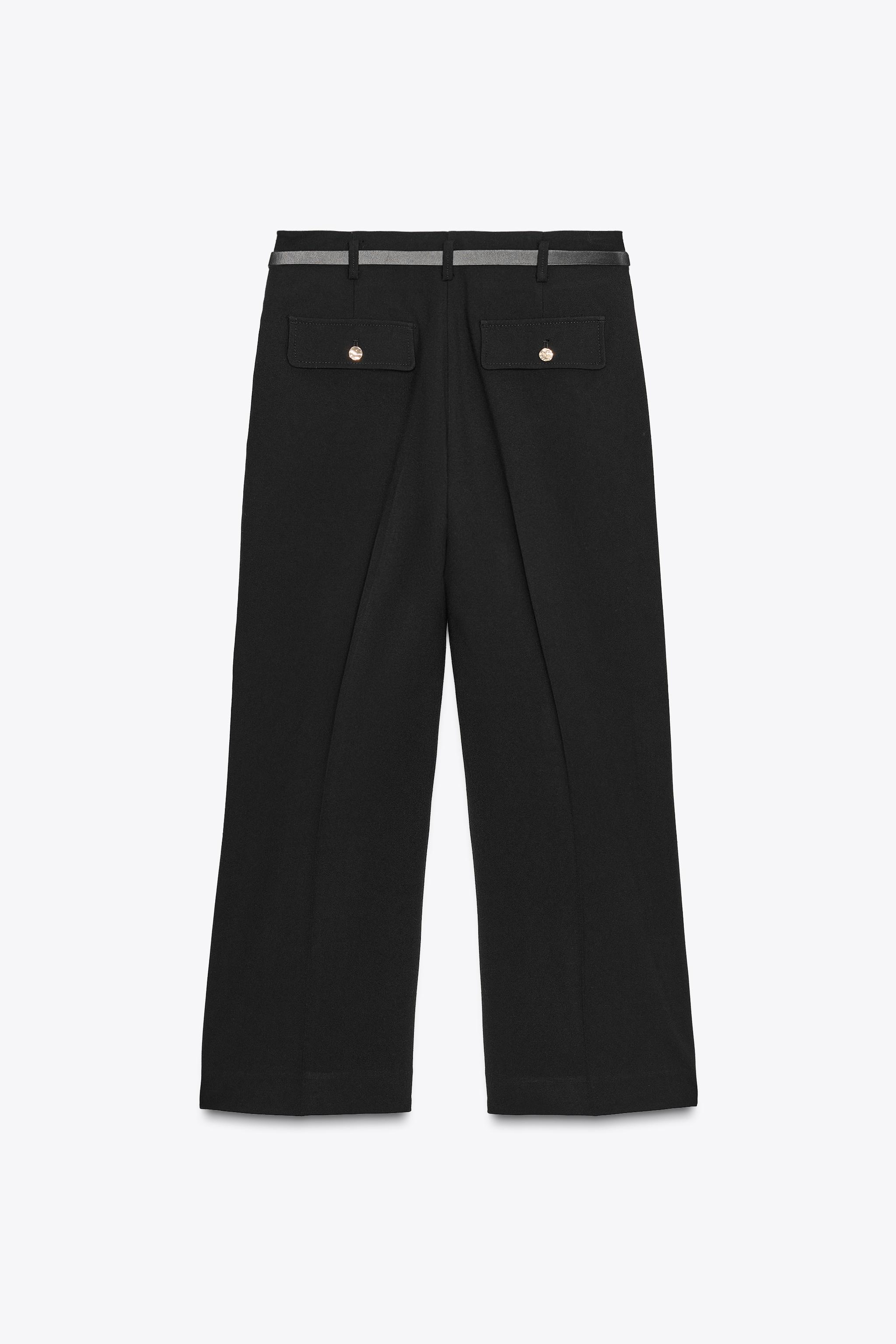 CHAIN BELT ANKLE PANTS