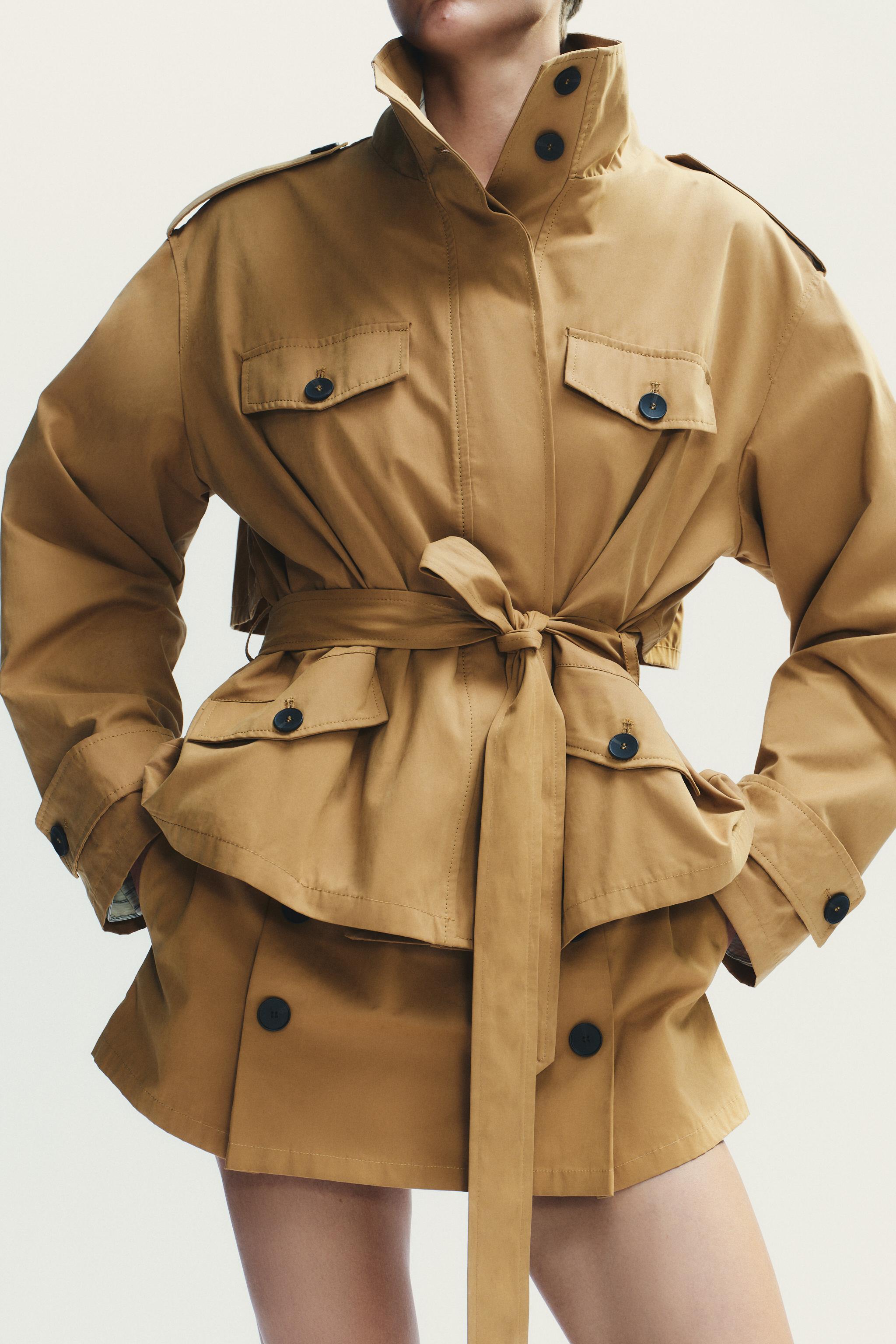 CROPPED TRENCH COAT