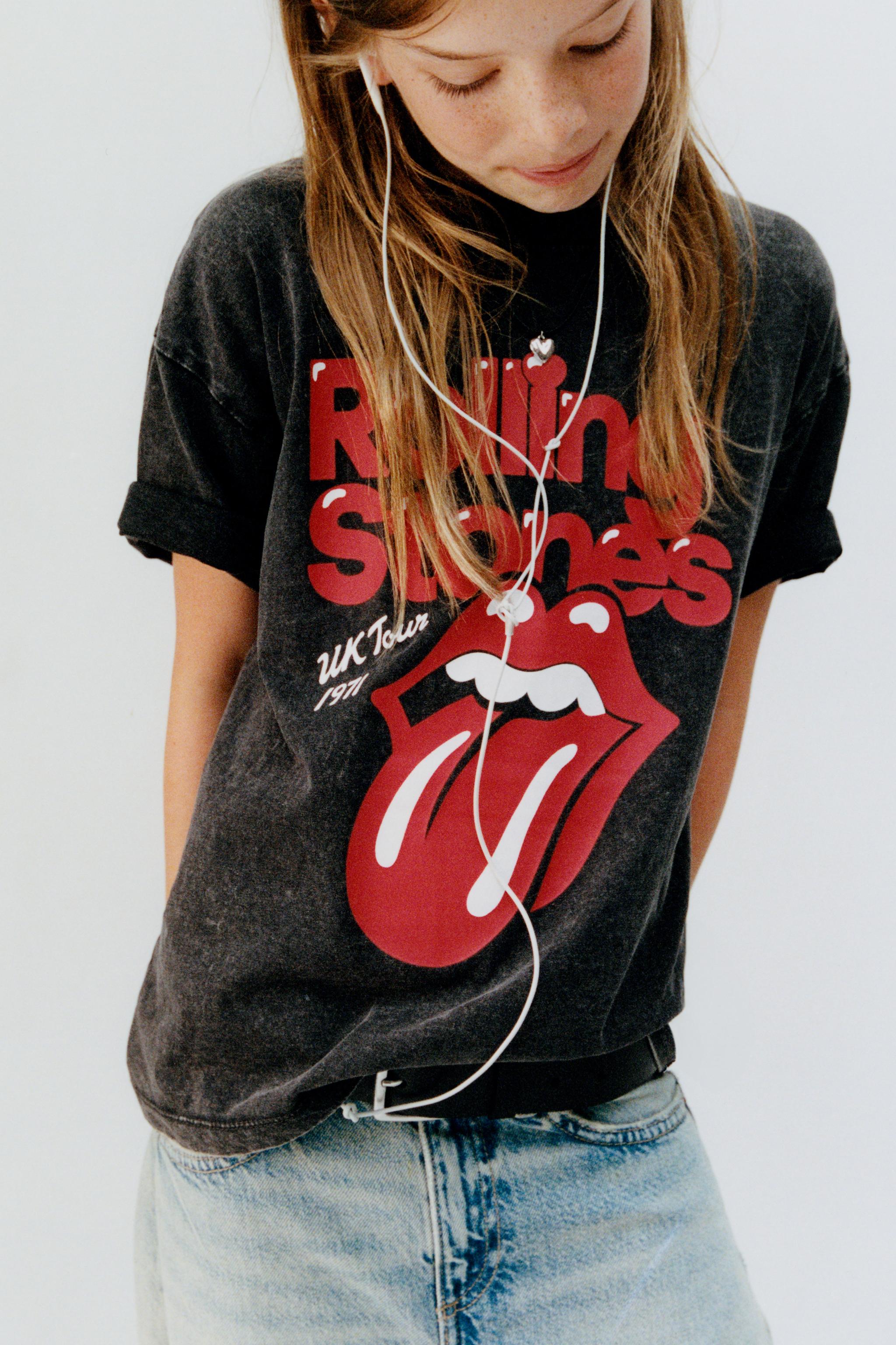 WASHED EFFECT ROLLING STONES © T-SHIRT