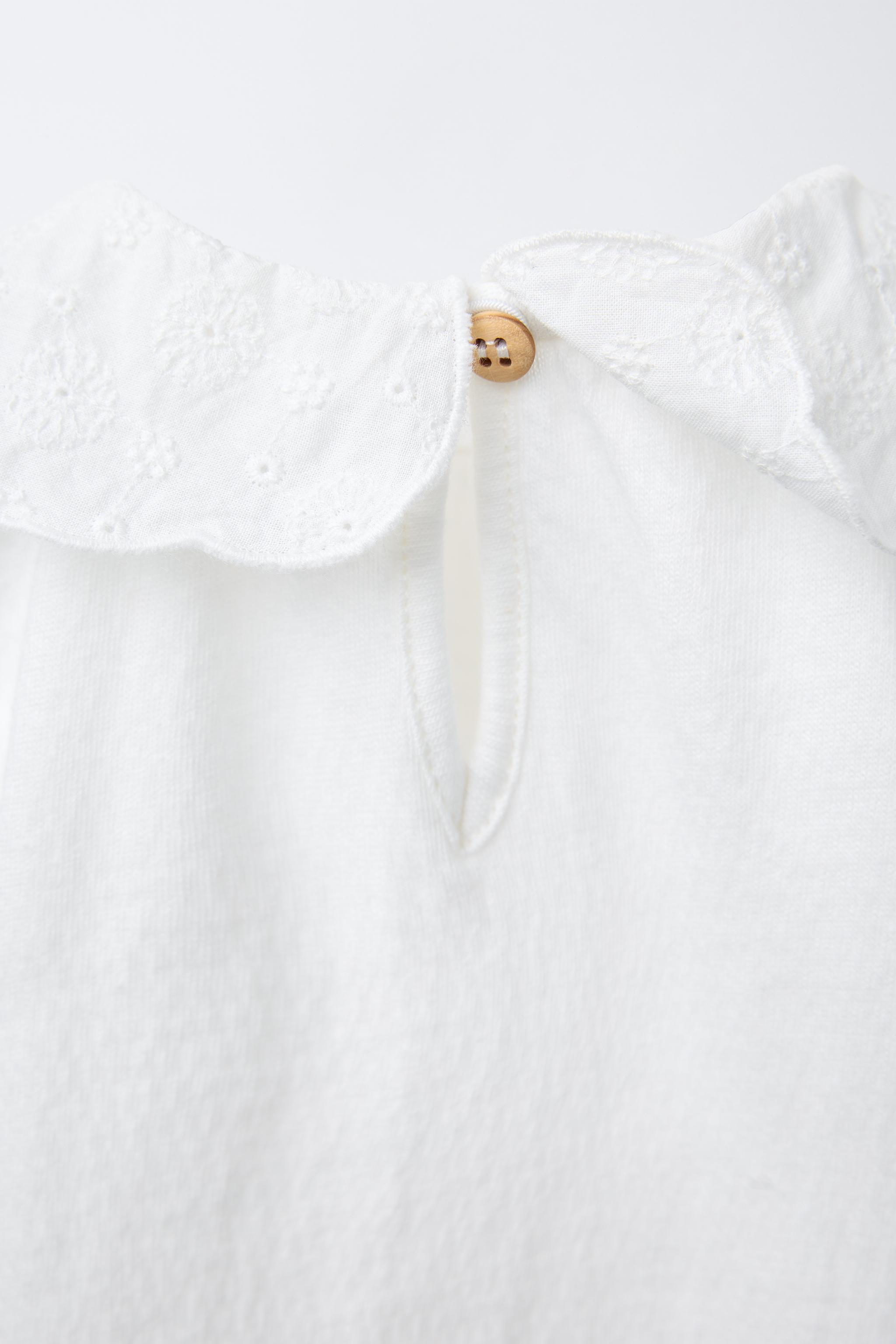 EMBROIDERED COLLAR BODYSUIT