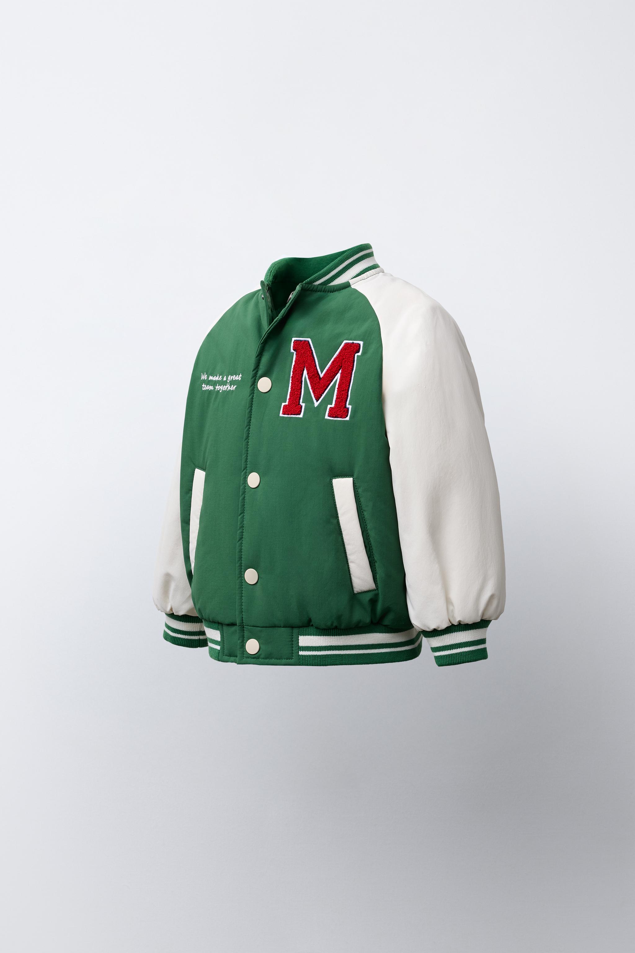 EMBROIDERED VARSITY BOMBER JACKET