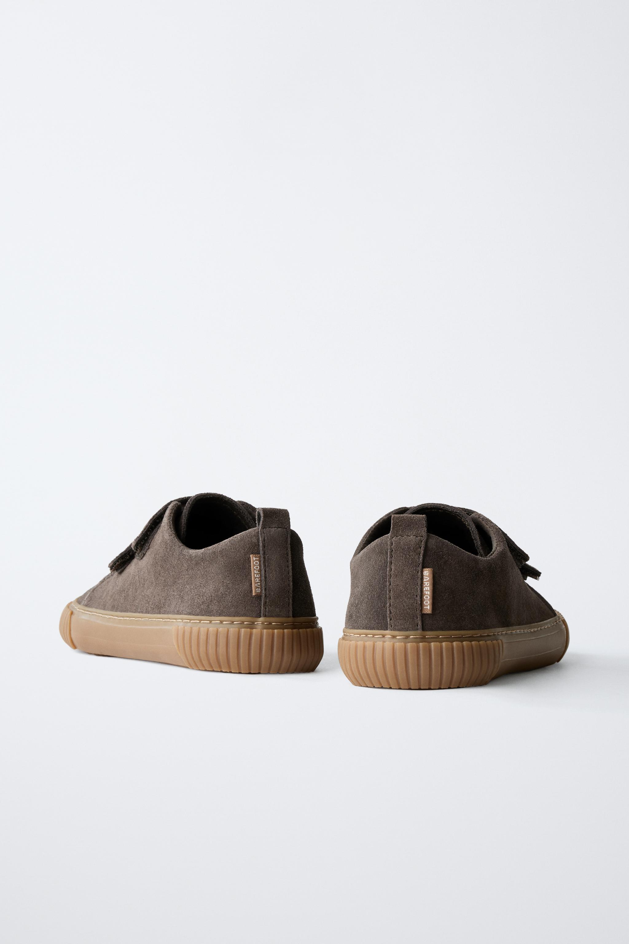 BAREFOOT SPLIT LEATHER SNEAKERS