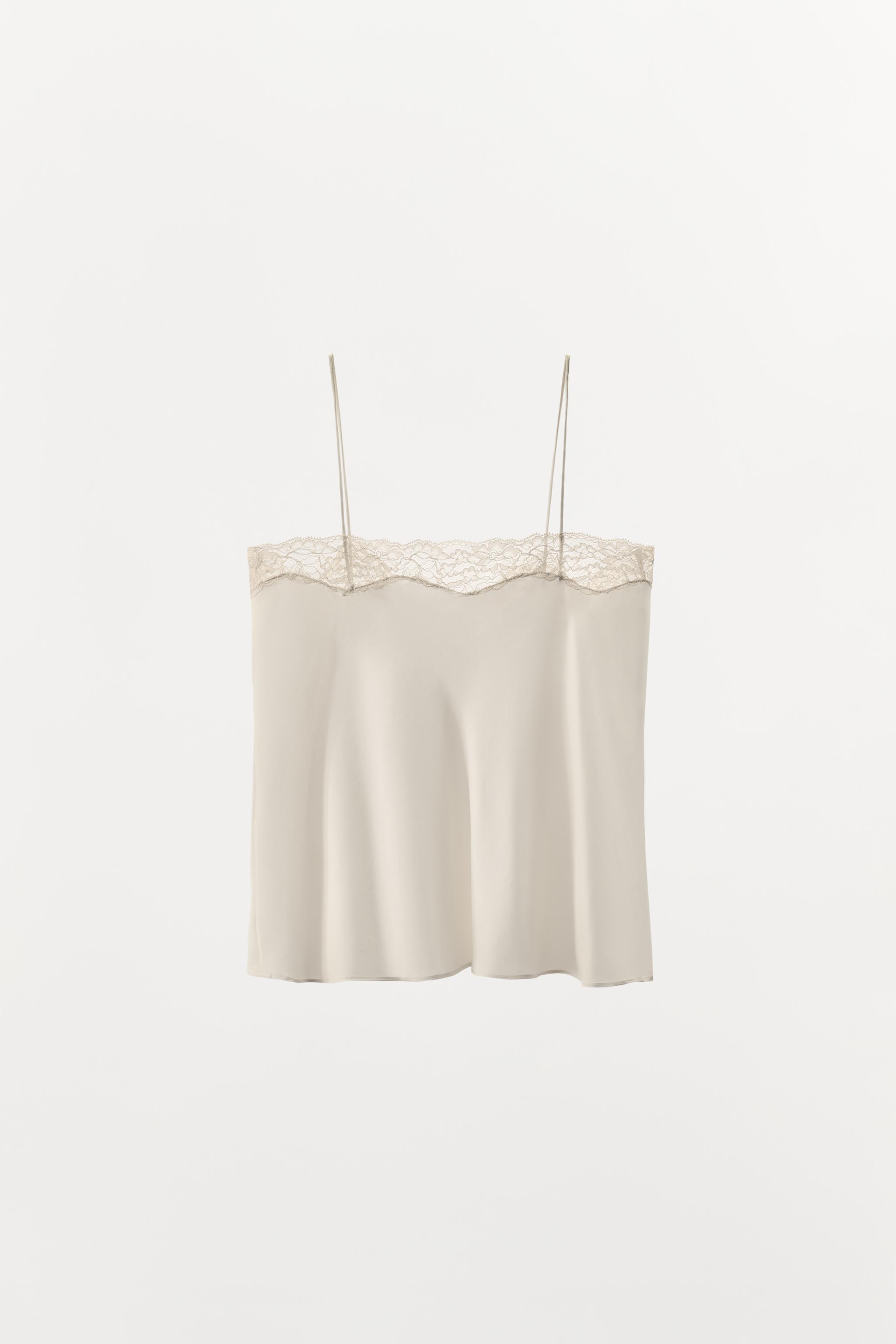SILK LACE CAMISOLE TOP