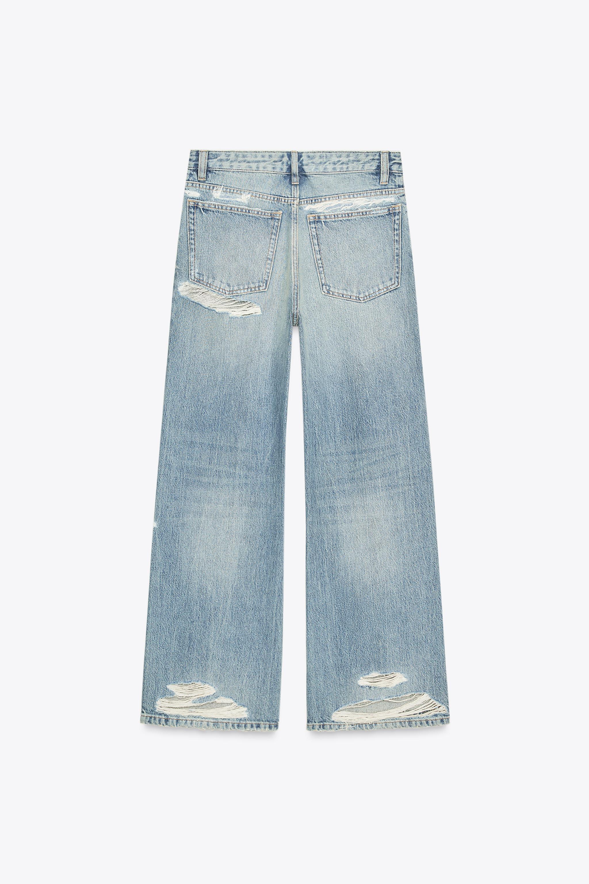 TRF MID-RISE RIPPED BOYFRIEND JEANS