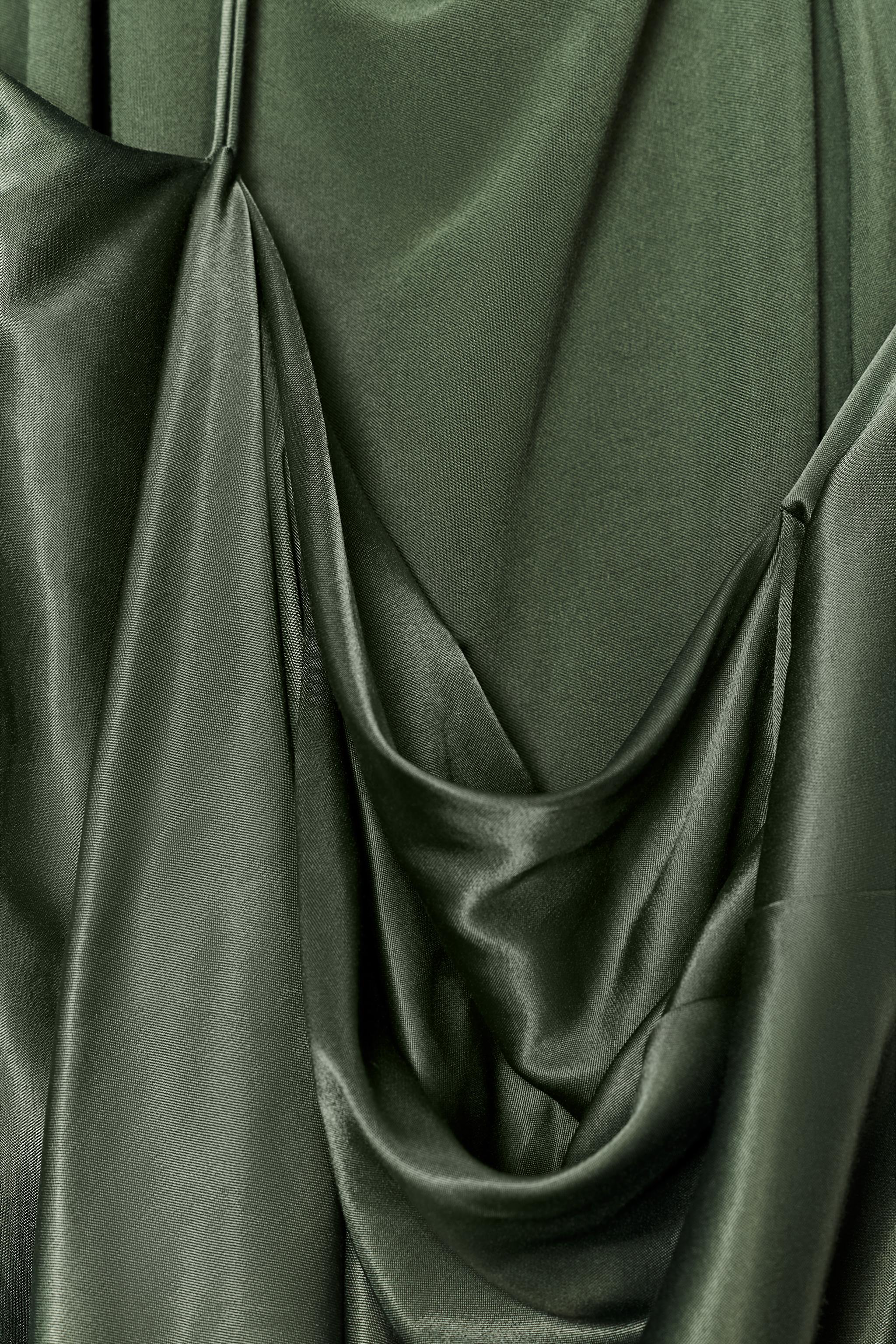 ZW COLLECTION ASYMMETRIC SATIN DRESS