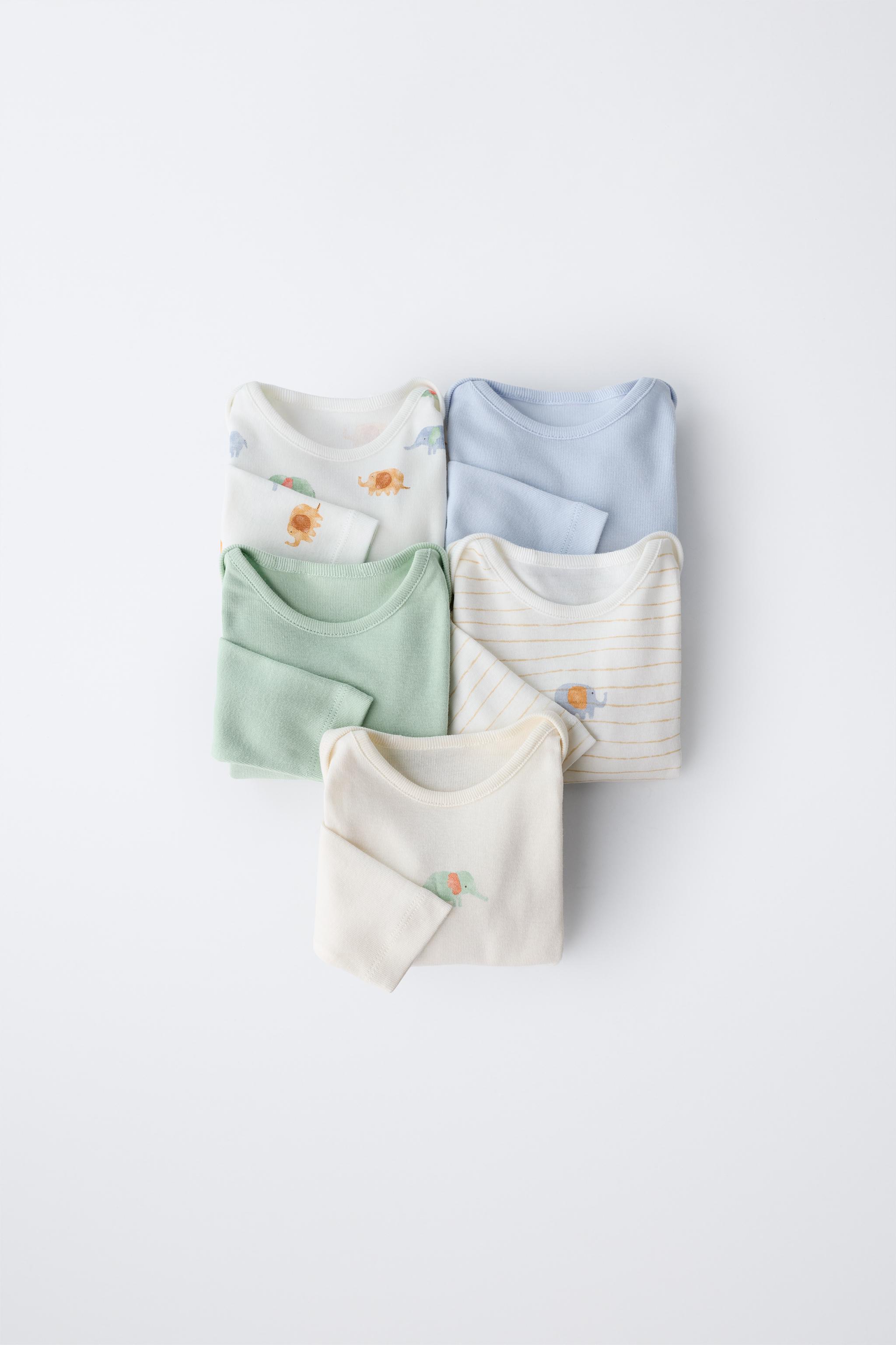 FIVE-PACK OF ELEPHANT BODYSUITS