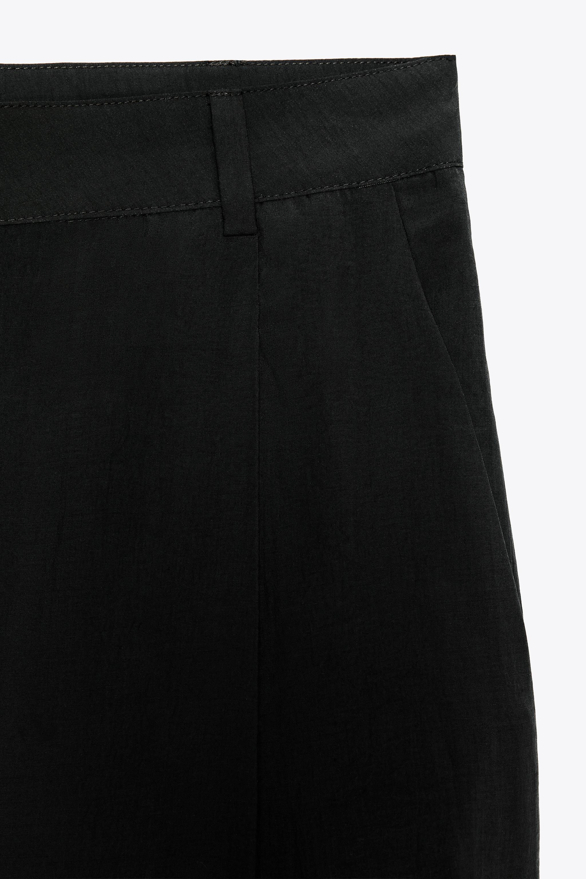 ZW COLLECTION CROPPED PLEATED PANTS