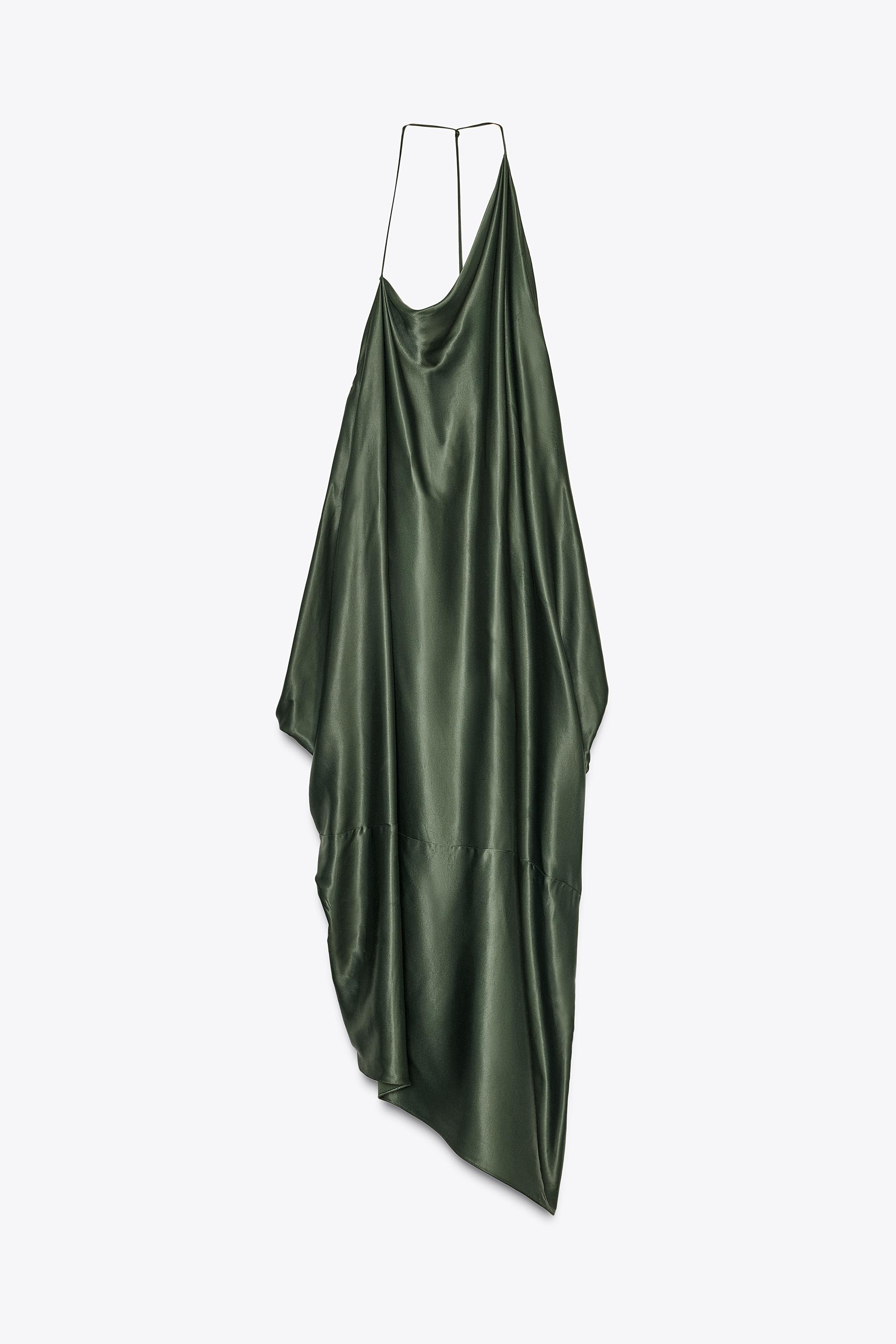 ZW COLLECTION ASYMMETRIC SATIN DRESS