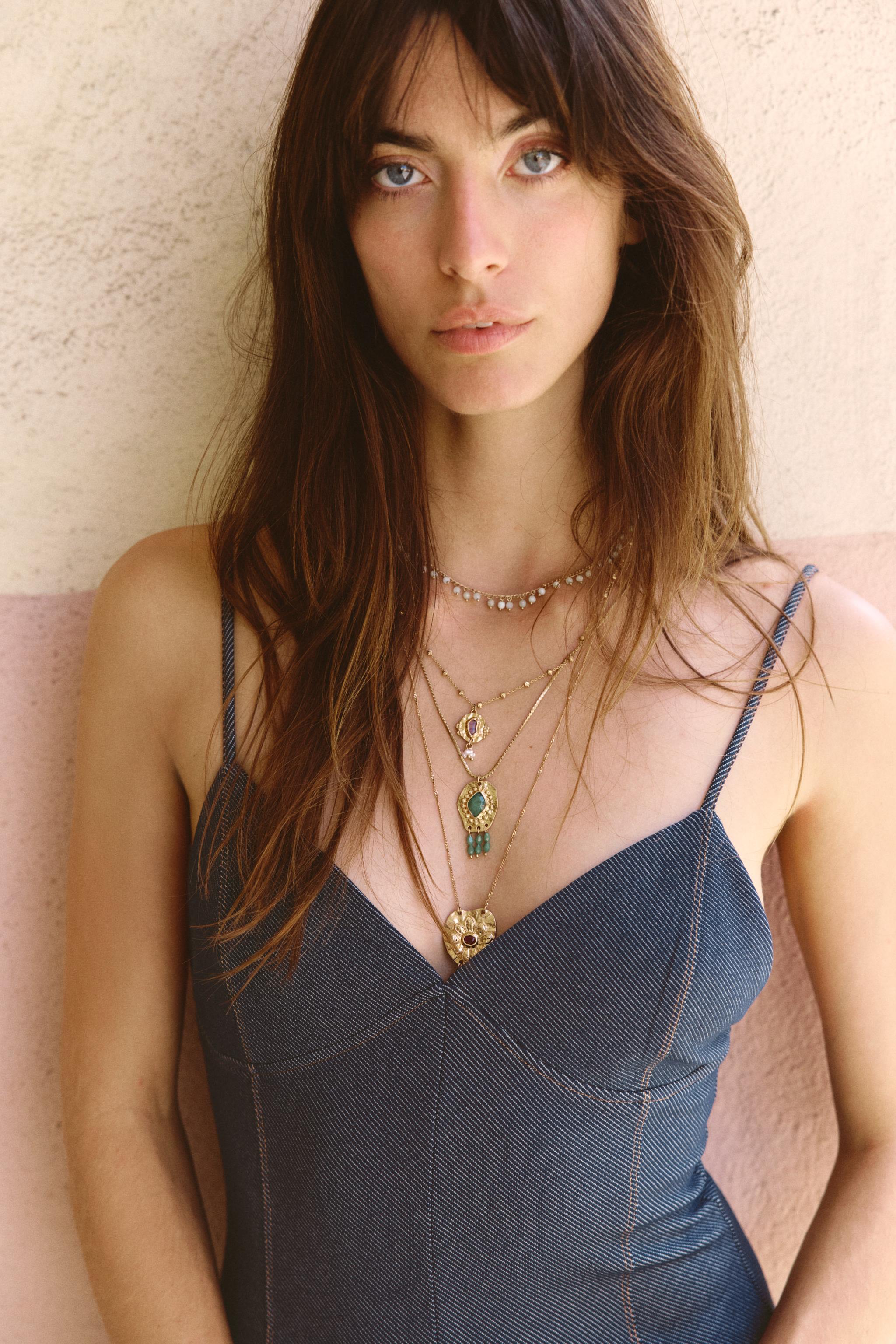 4-PACK BEADED MEDALLION NECKLACES