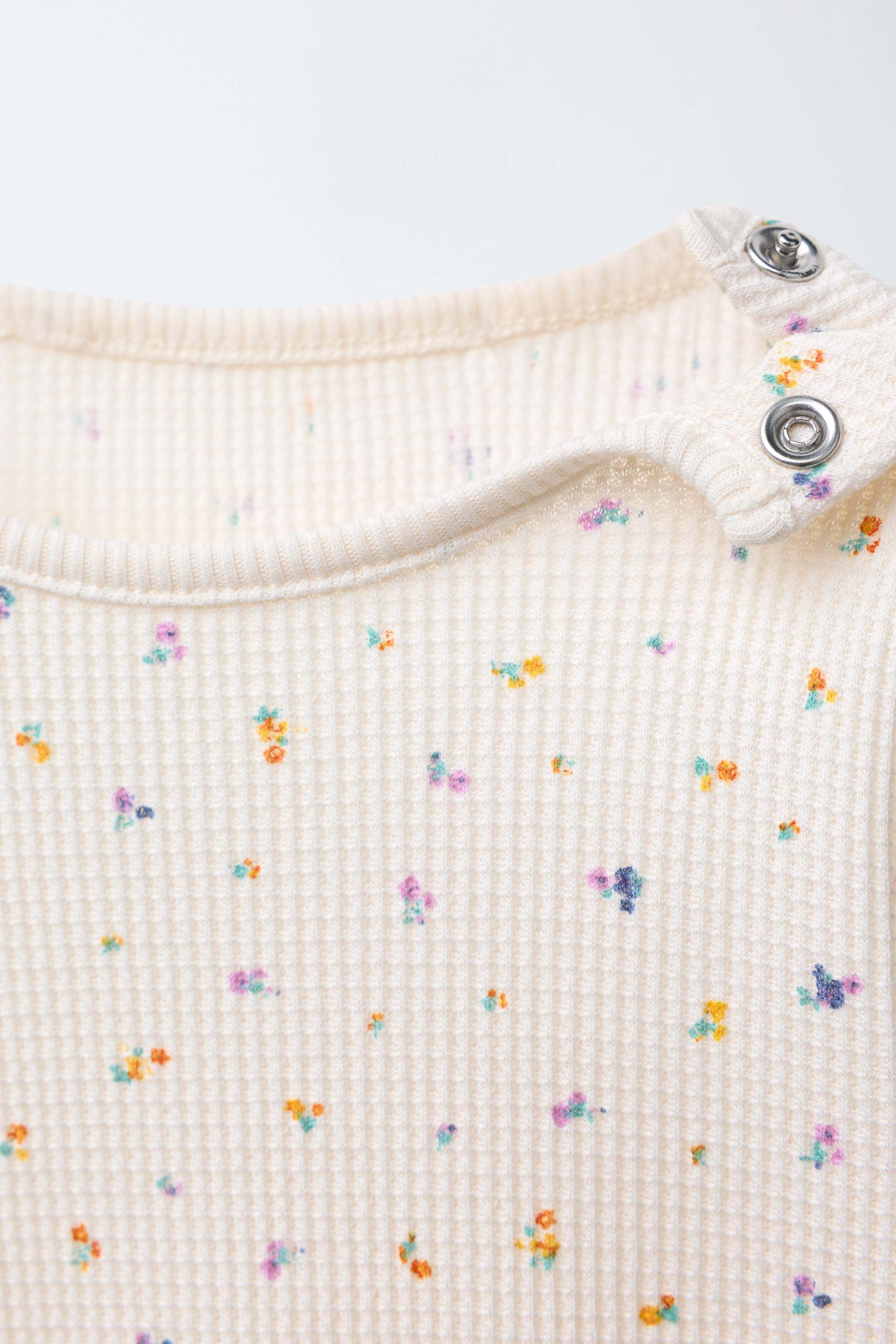 FLORAL PRINT BODYSUIT AND LEGGINGS SET