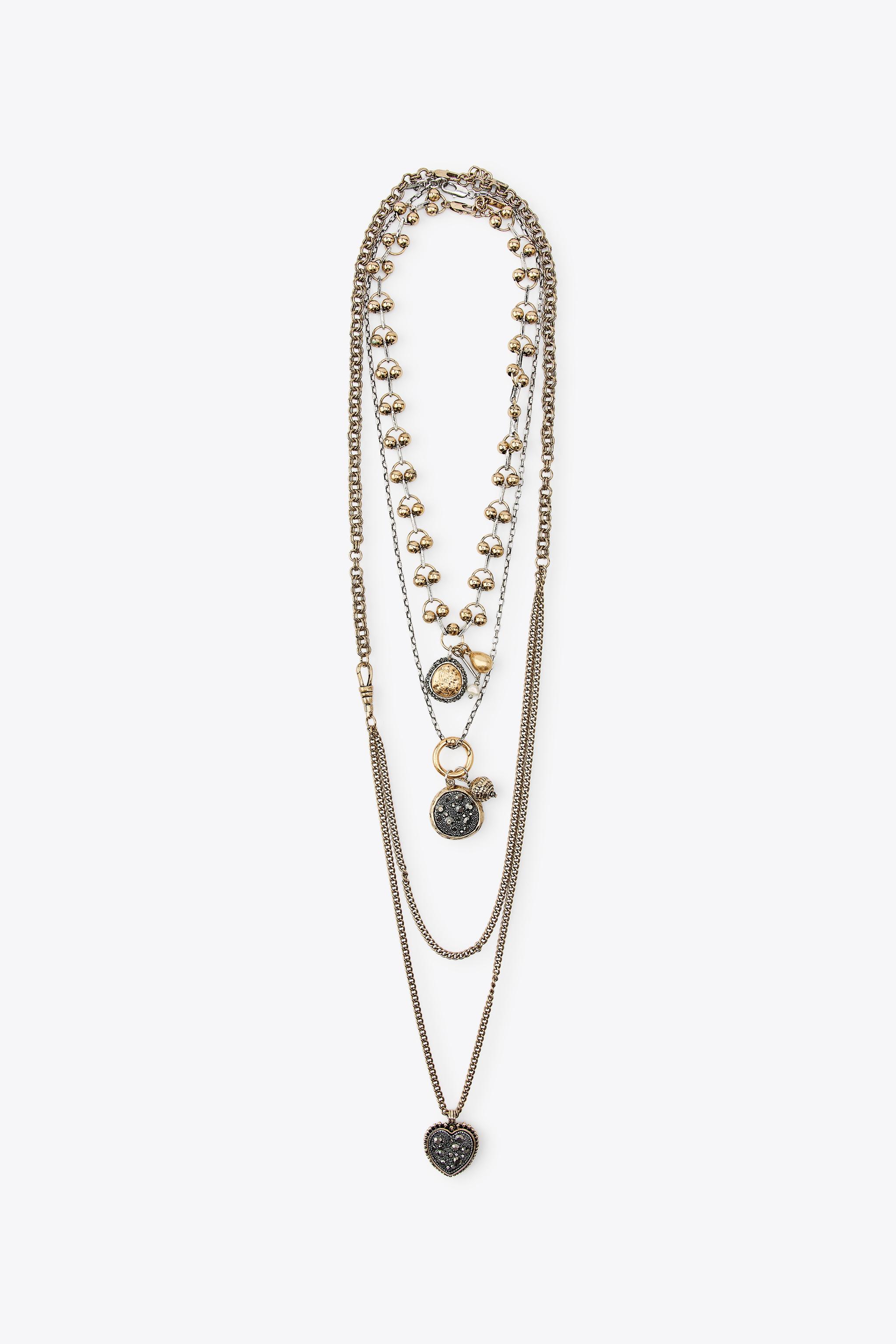 3-PACK OF COMBINATION COIN CHAIN NECKLACES