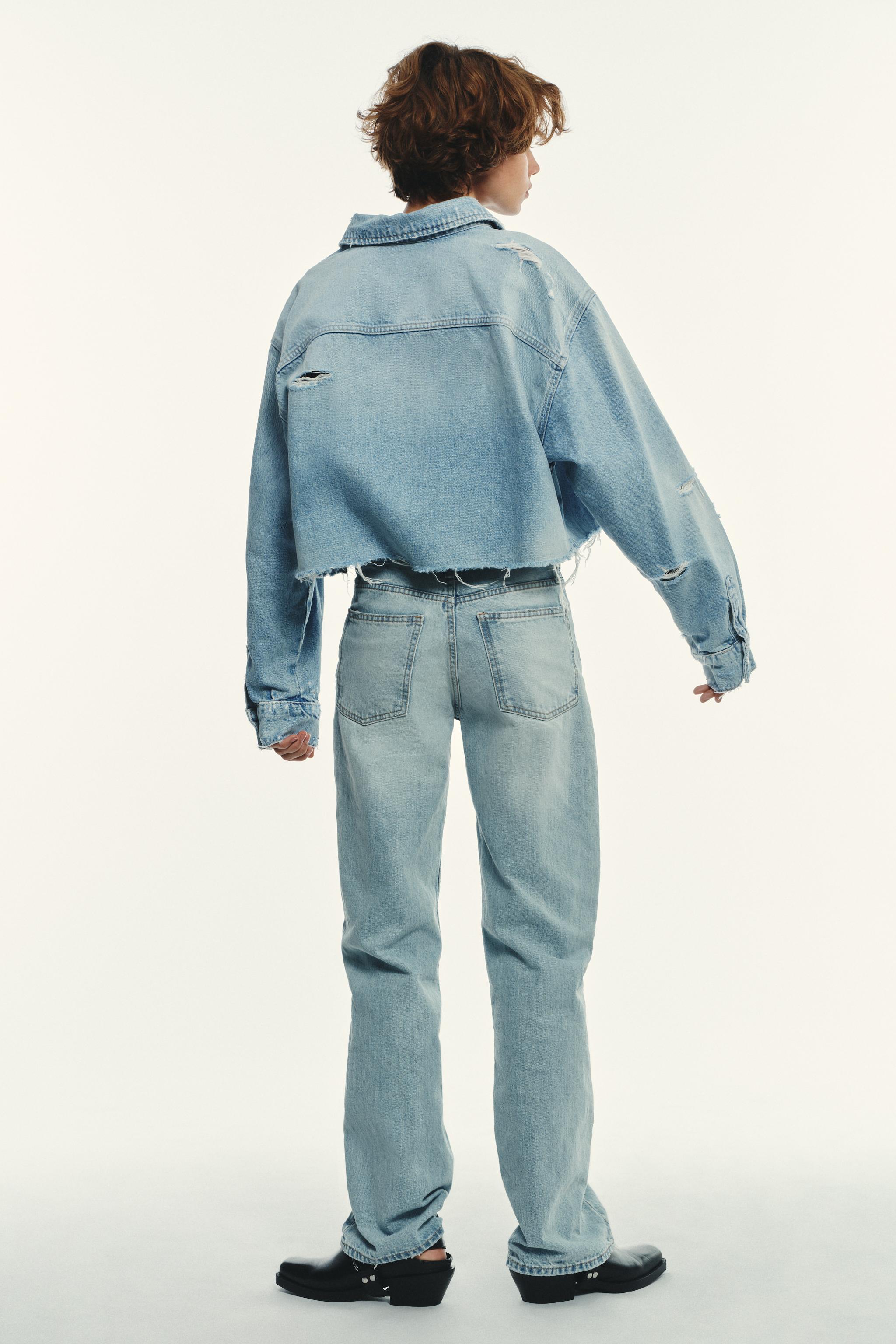 TRF MID-RISE WIDE LEG JEANS