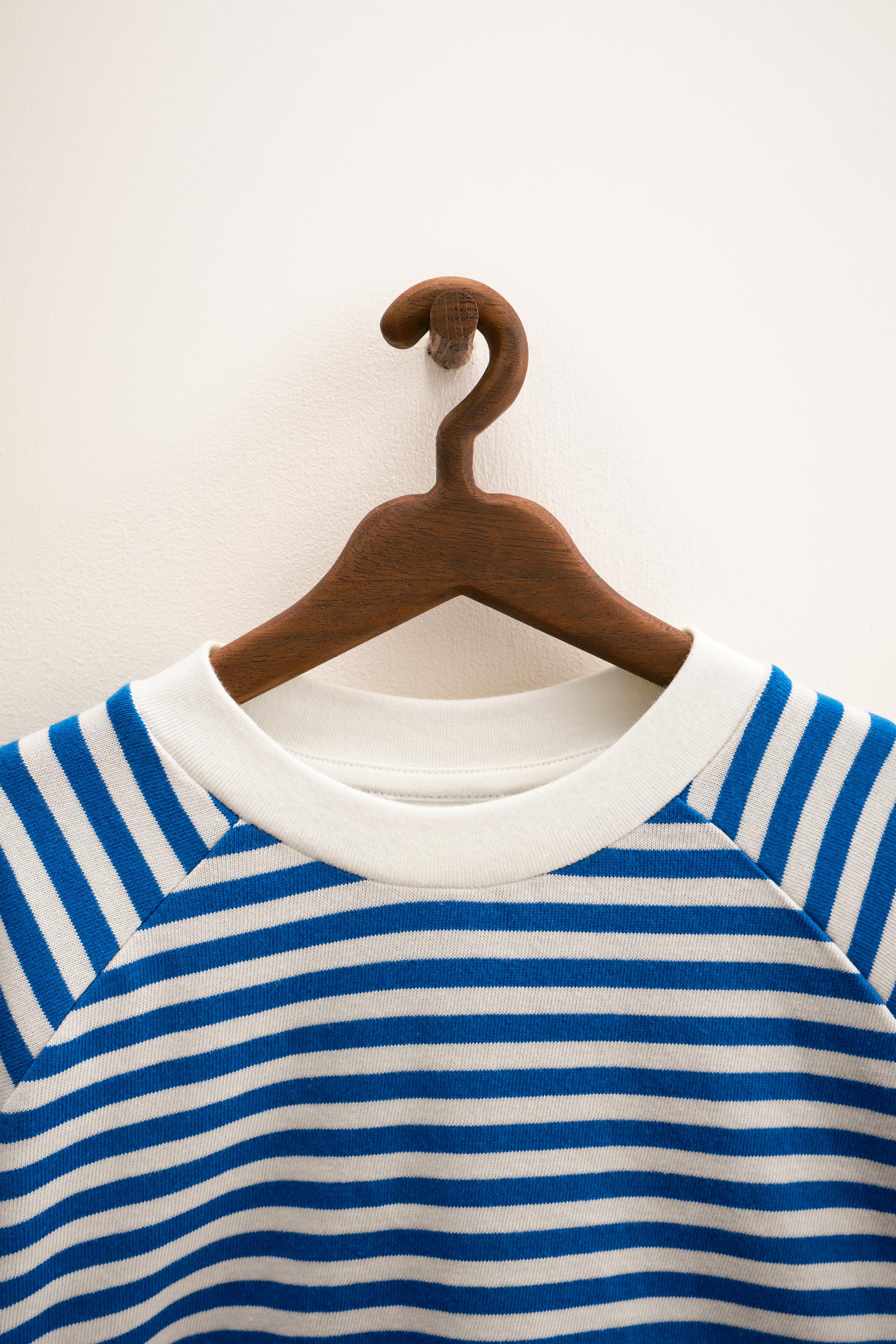 ZARA TIMELESS - STRIPED TRIM T-SHIRT