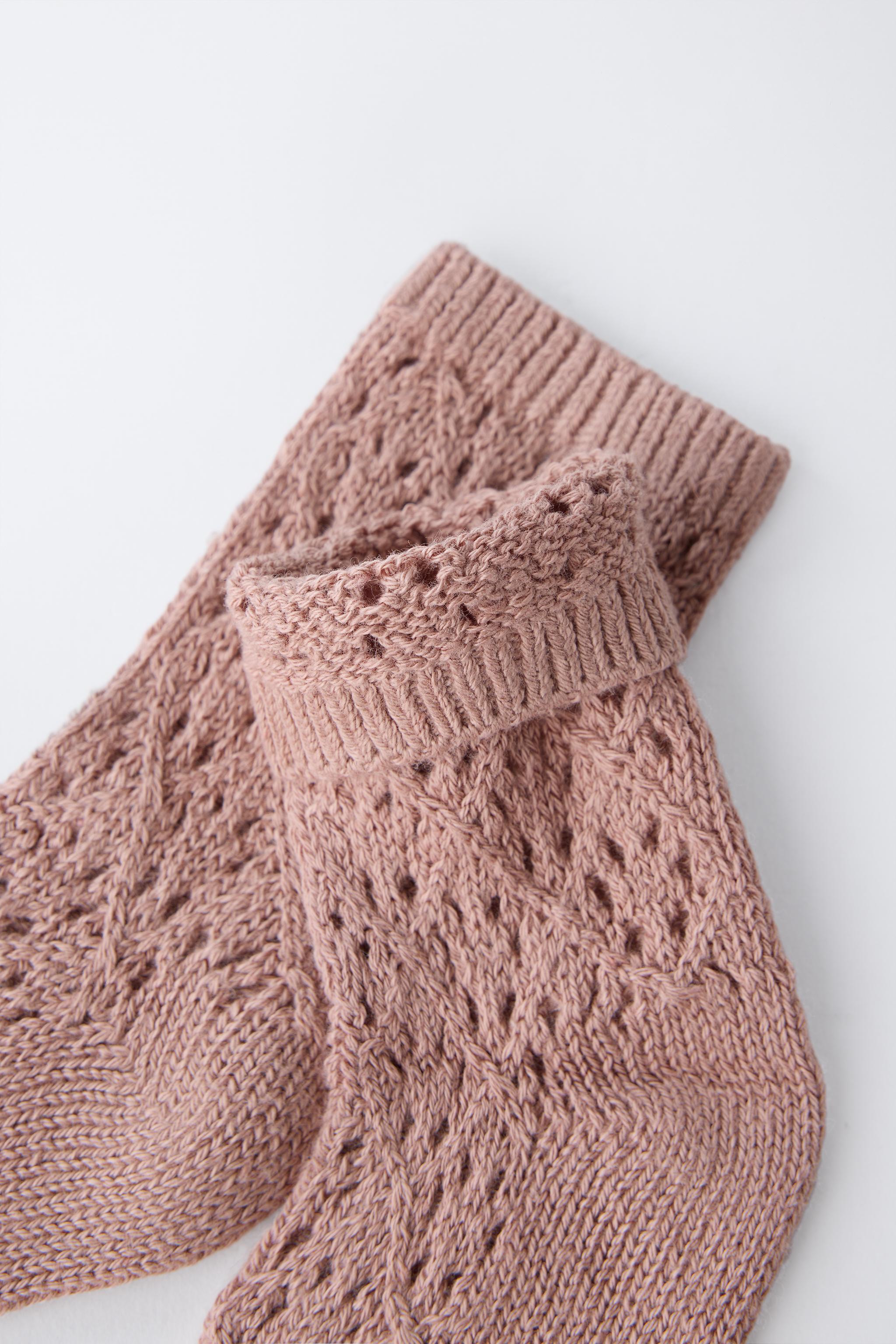 COTTON SILK KNIT SOCKS