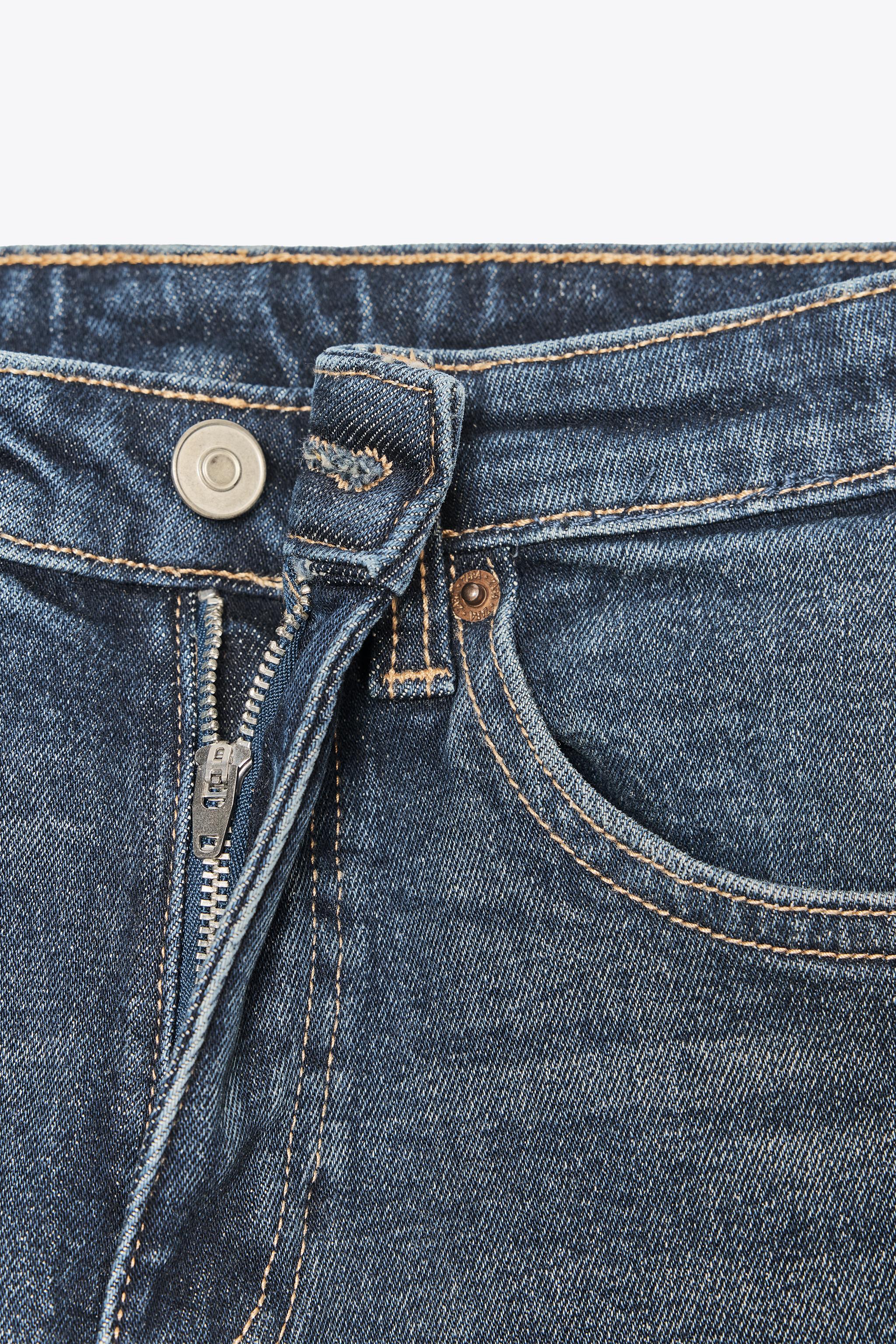 TRF HIGH-WAISTED CROPPED FLARE JEANS