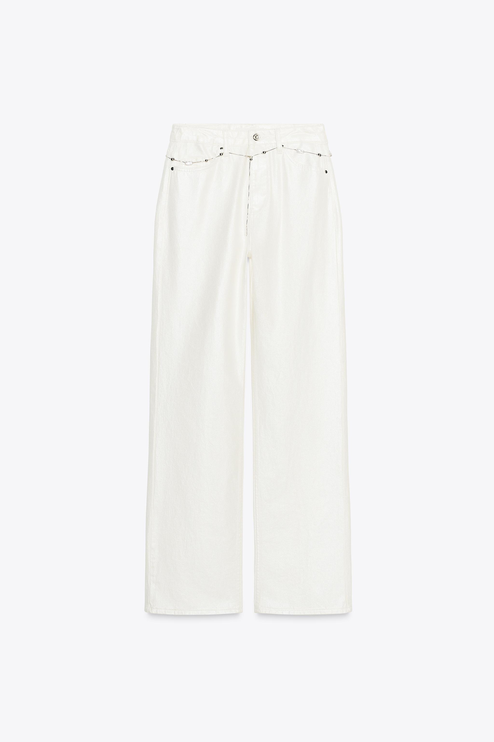 Z1975 PEARLESCENT BELTED JEANS