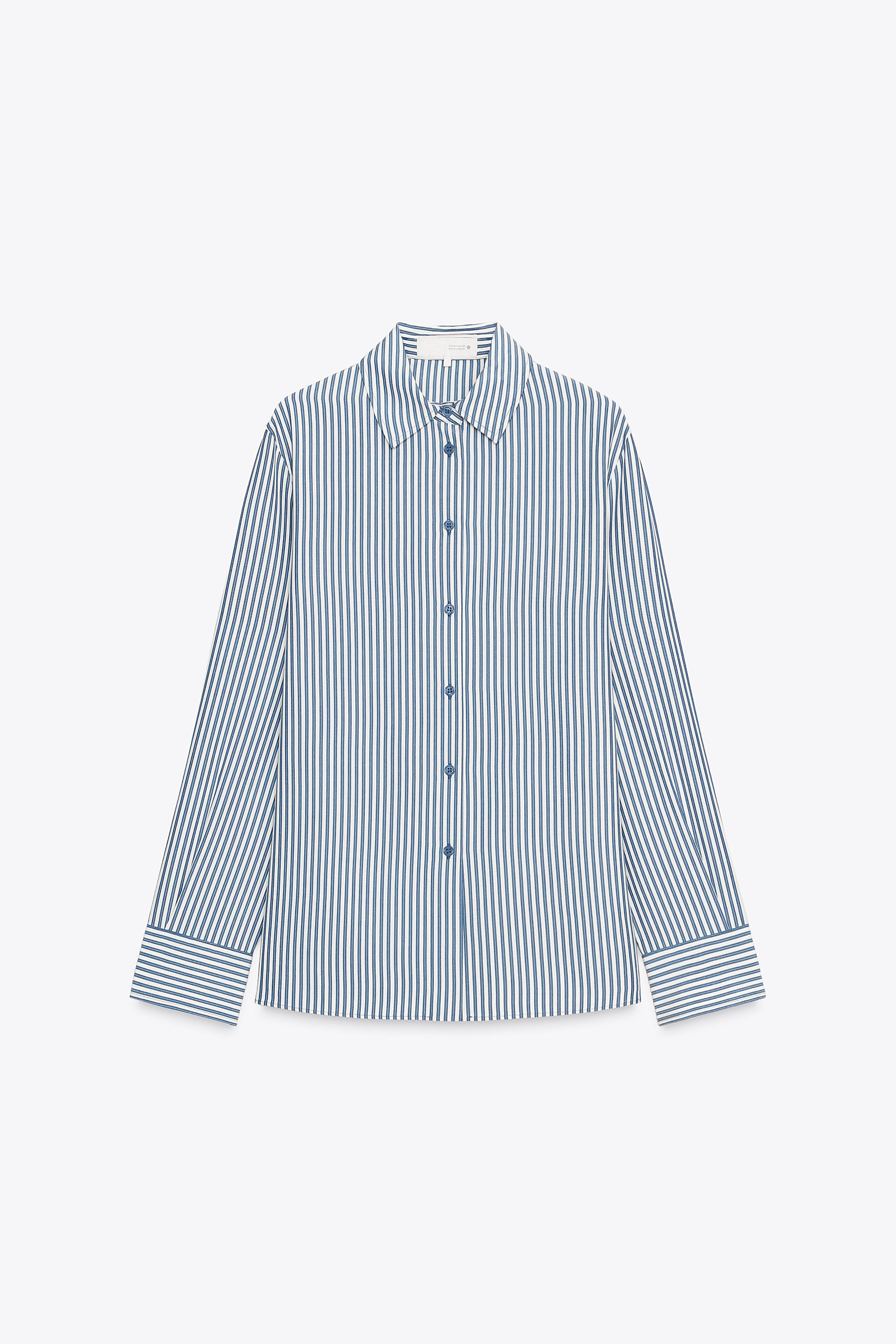 FLOWY STRIPED SHIRT ZW COLLECTION