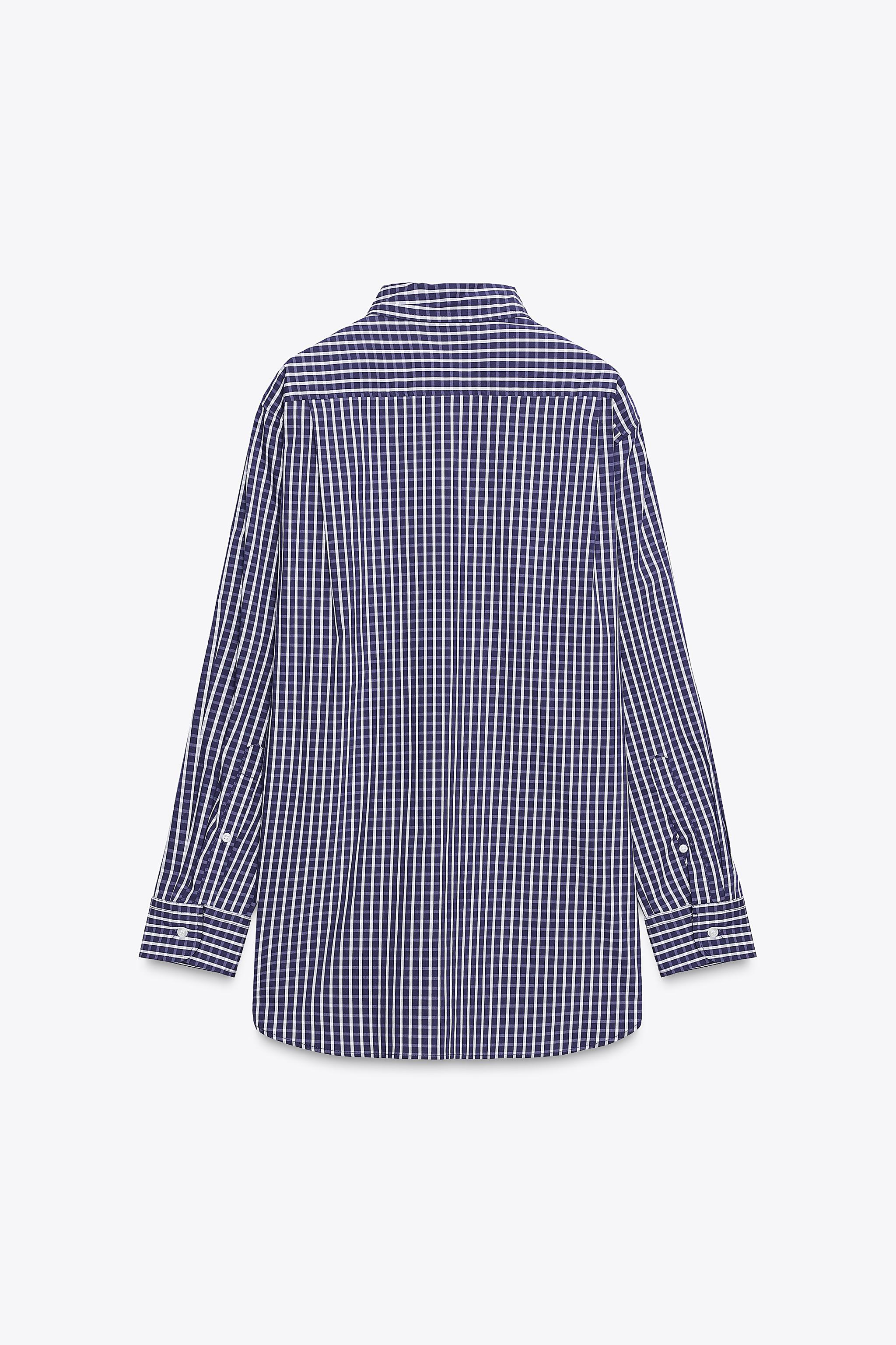PLAID POPLIN SHIRT