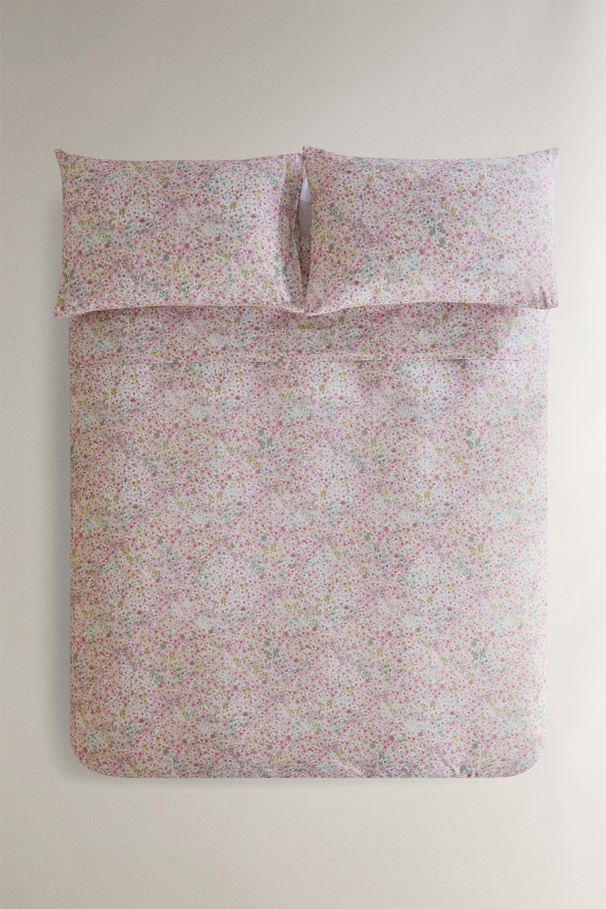 FLORAL PRINT DUVET COVER