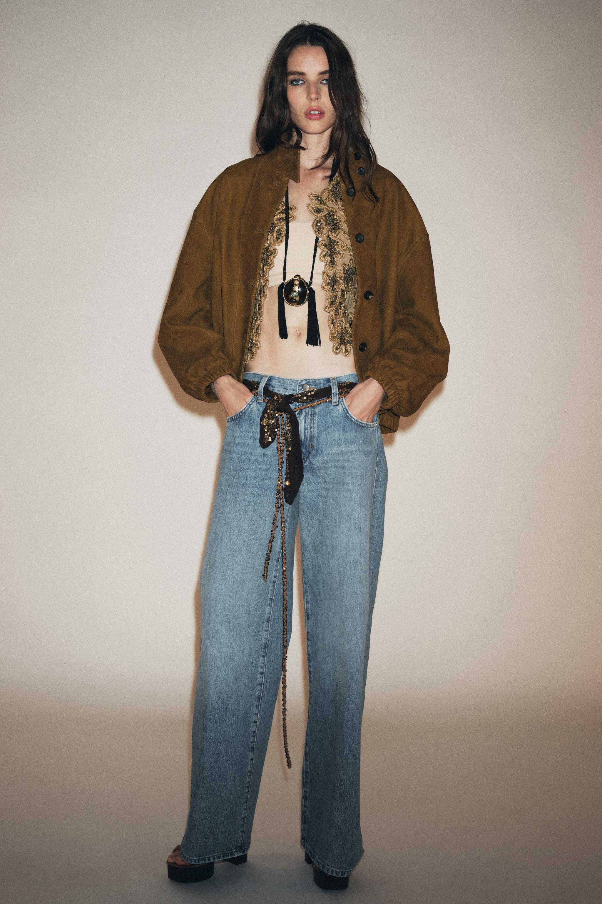 LEATHER BOMBER JACKET ZW COLLECTION LIMITED EDITION